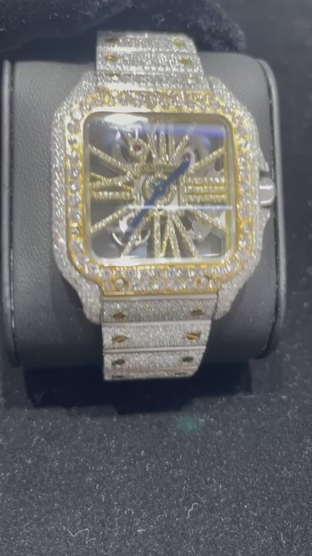 Skeleton Cartier Bust Down Watch