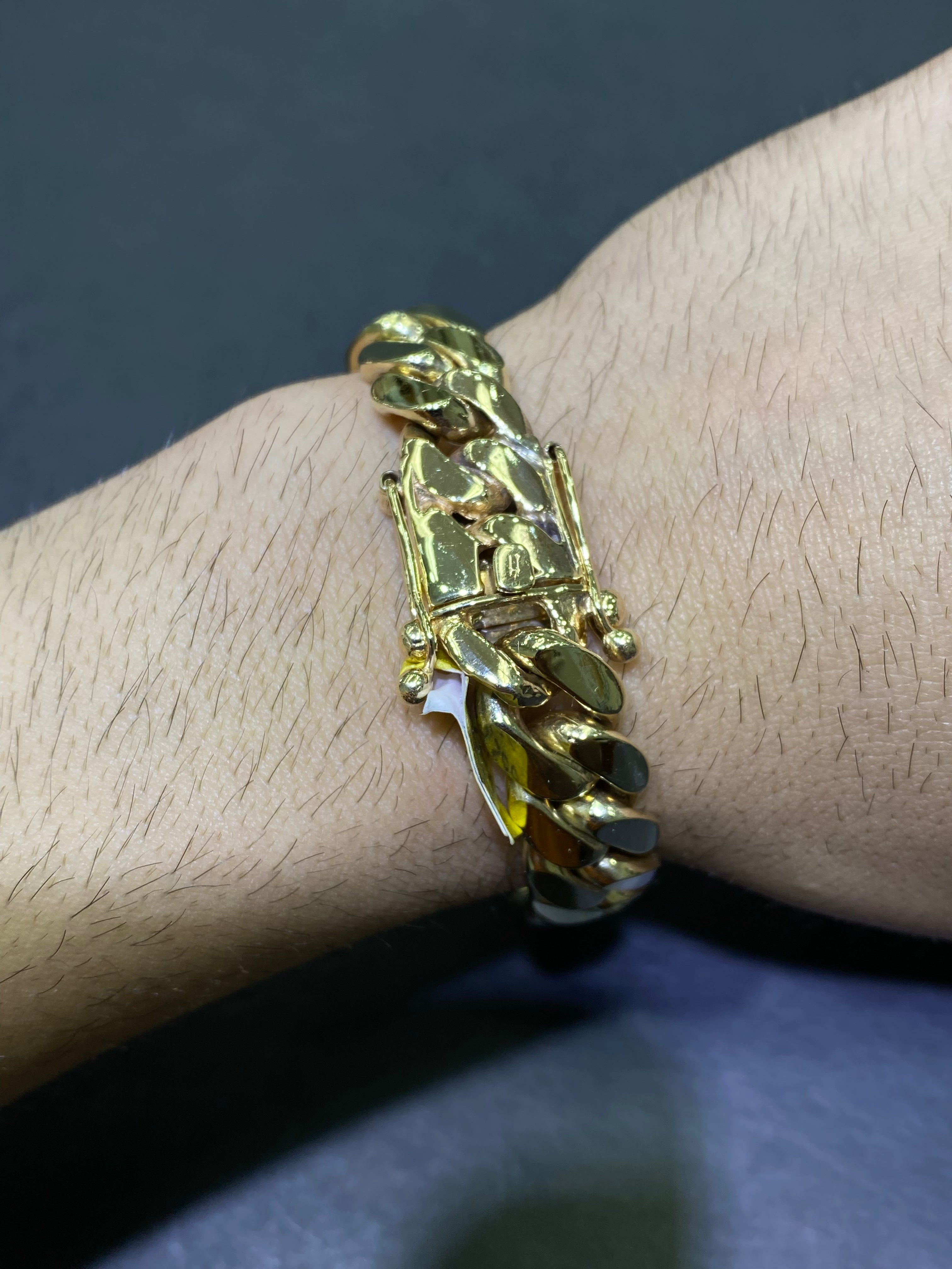 new 10k handmade solid miami cuban link bracelet