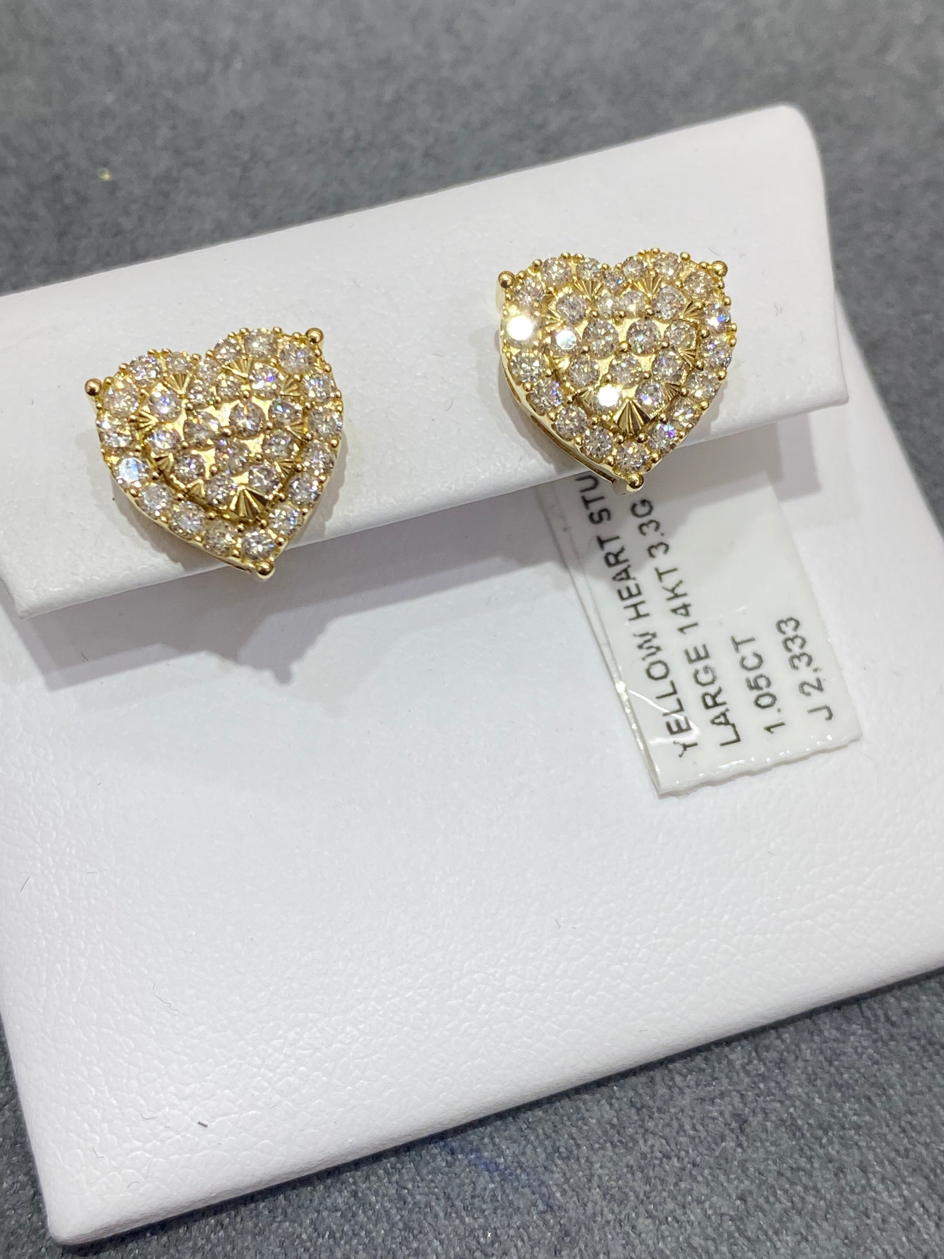 ICED OUT EARRINGS 14K