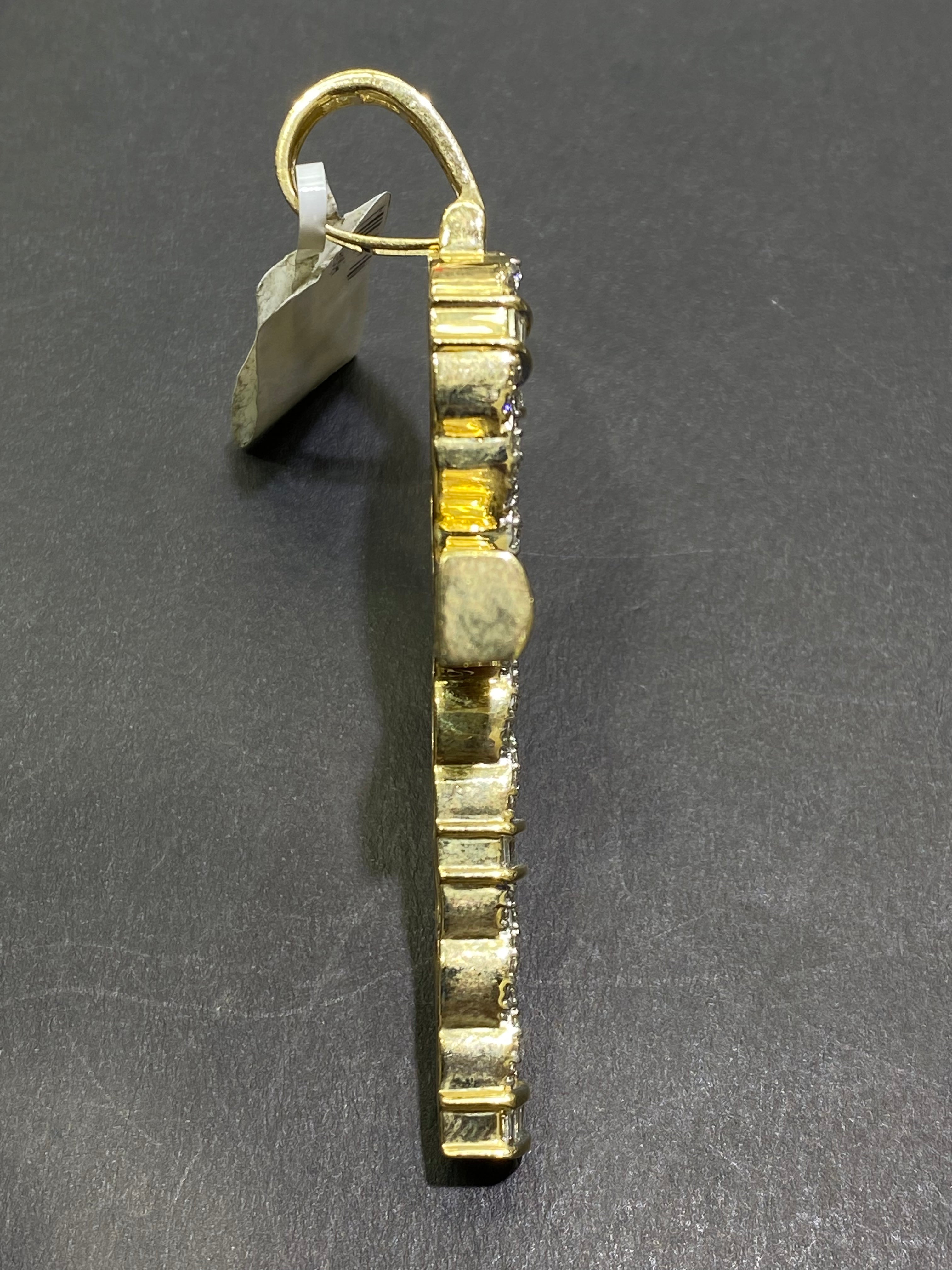 14k "iced out" Egyptian Cross Pendant vs1 natural diamonds 1.3 ct t.w. 10 grams of 14k Gold