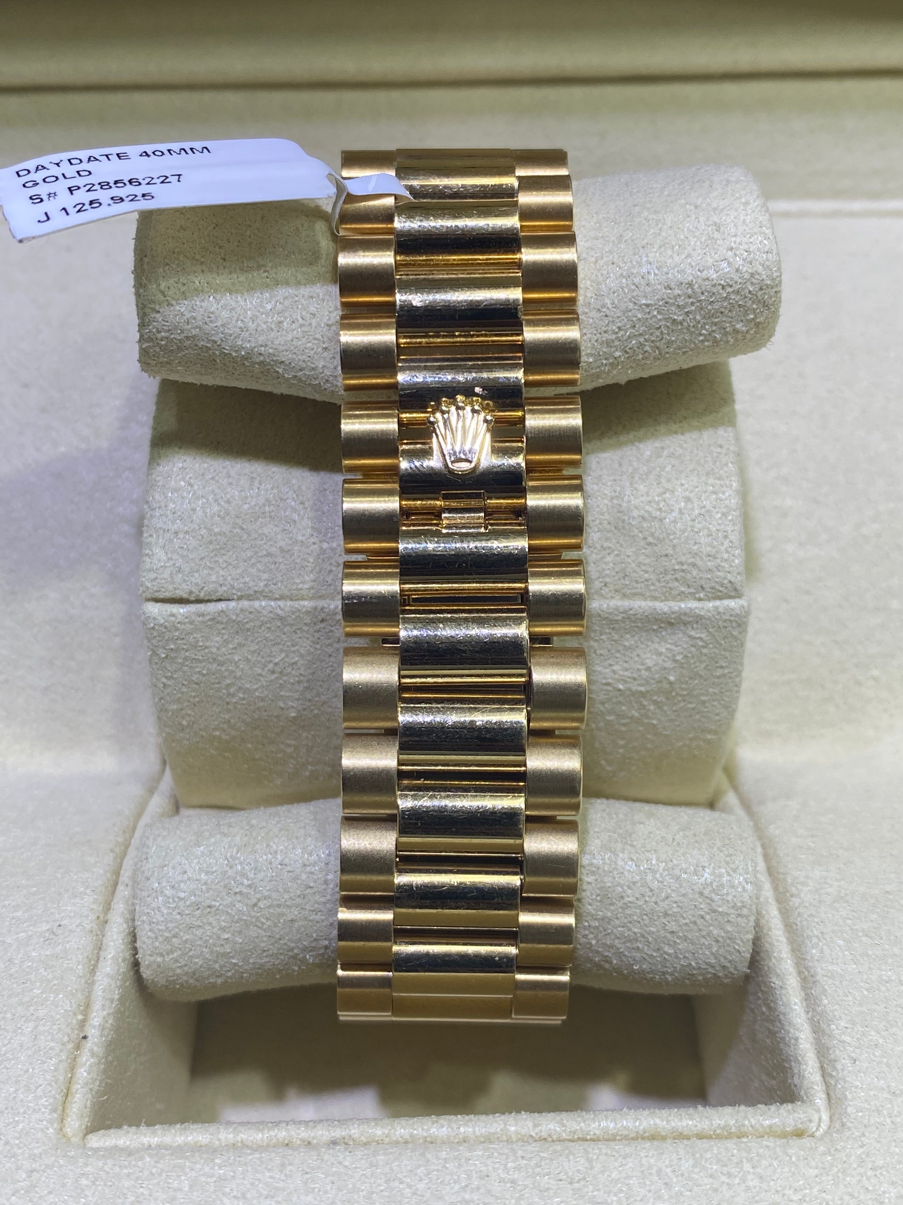 40mm year 2020 rolex presidential #228238 mint