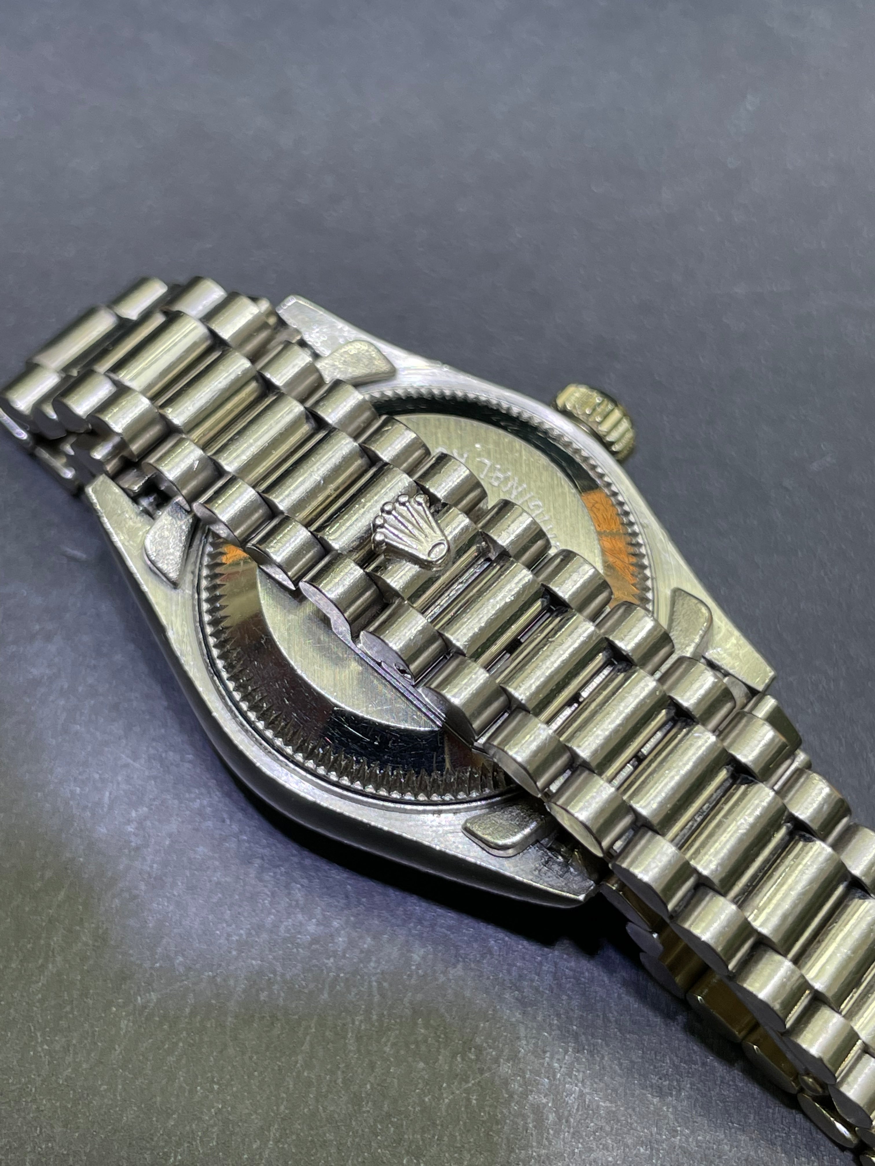 Rolex 18k solid white gold