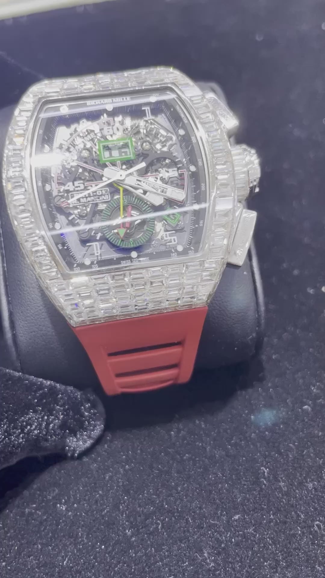 bust down richard mille watch video