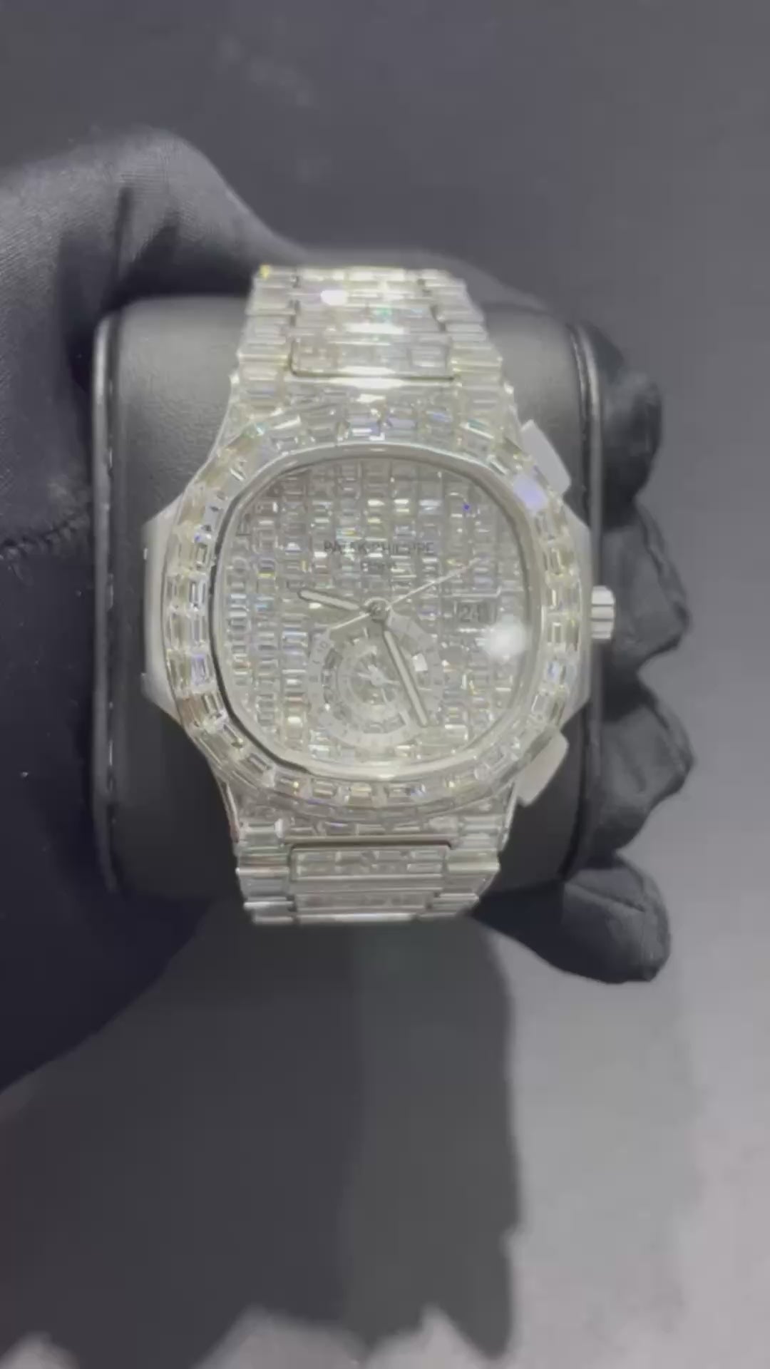 ICED OUT Patek White Gold 18k