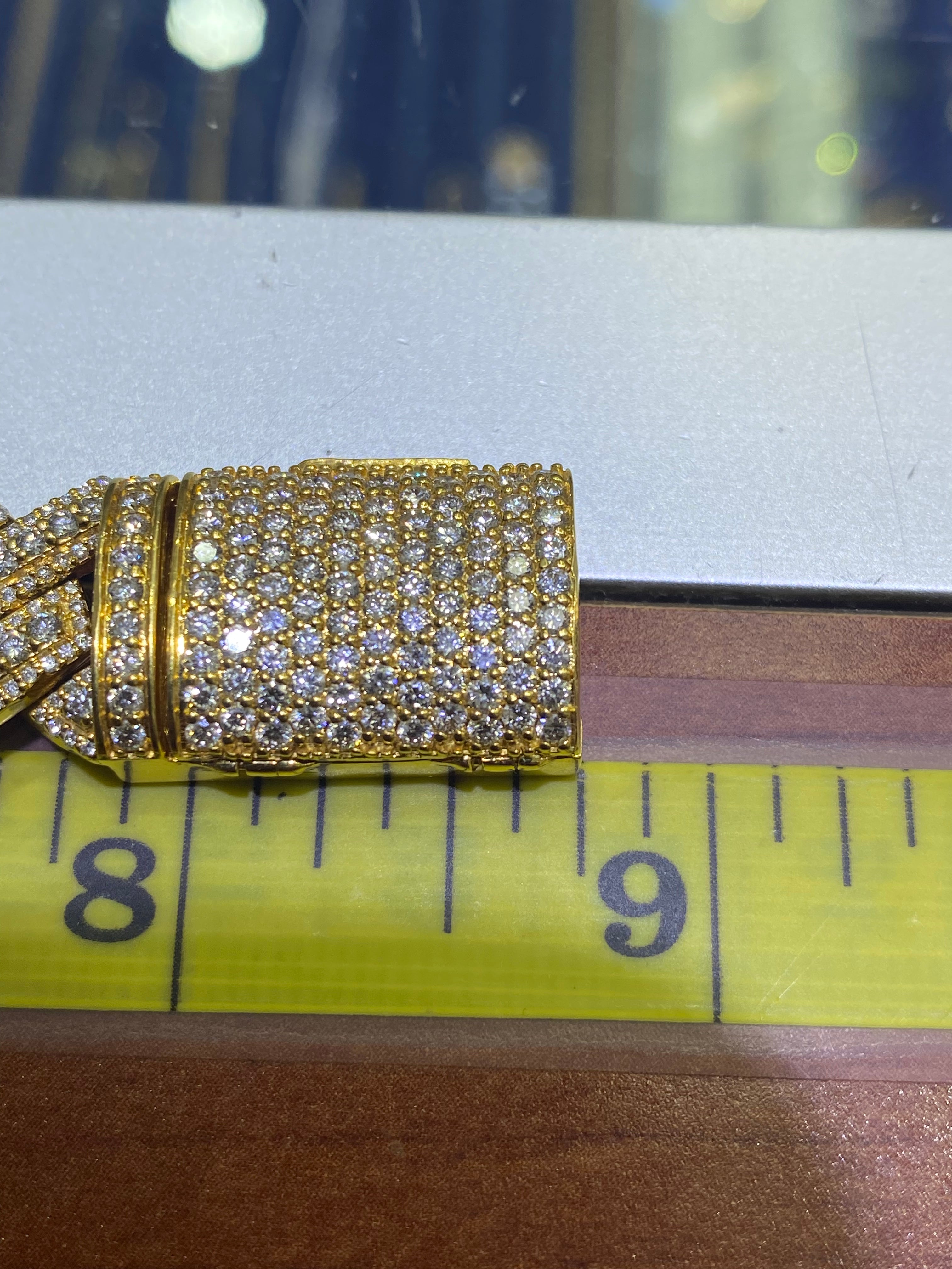 new 10k vs1 9 cts.t.w. iced miami cuban link bracelet