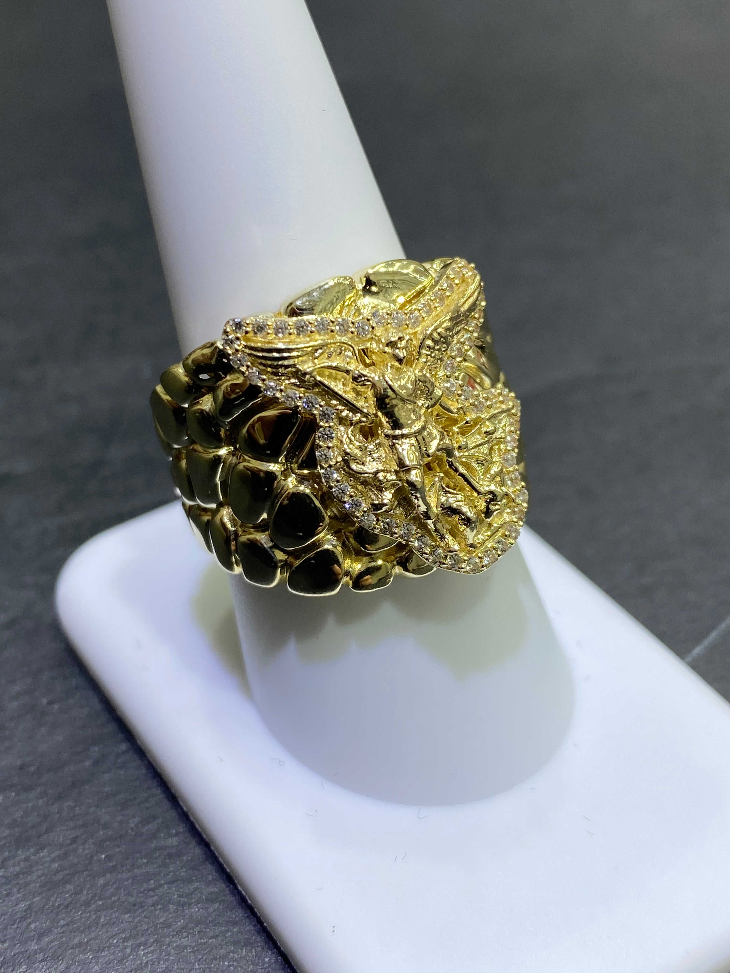 new 10k angel michael ring 9grams