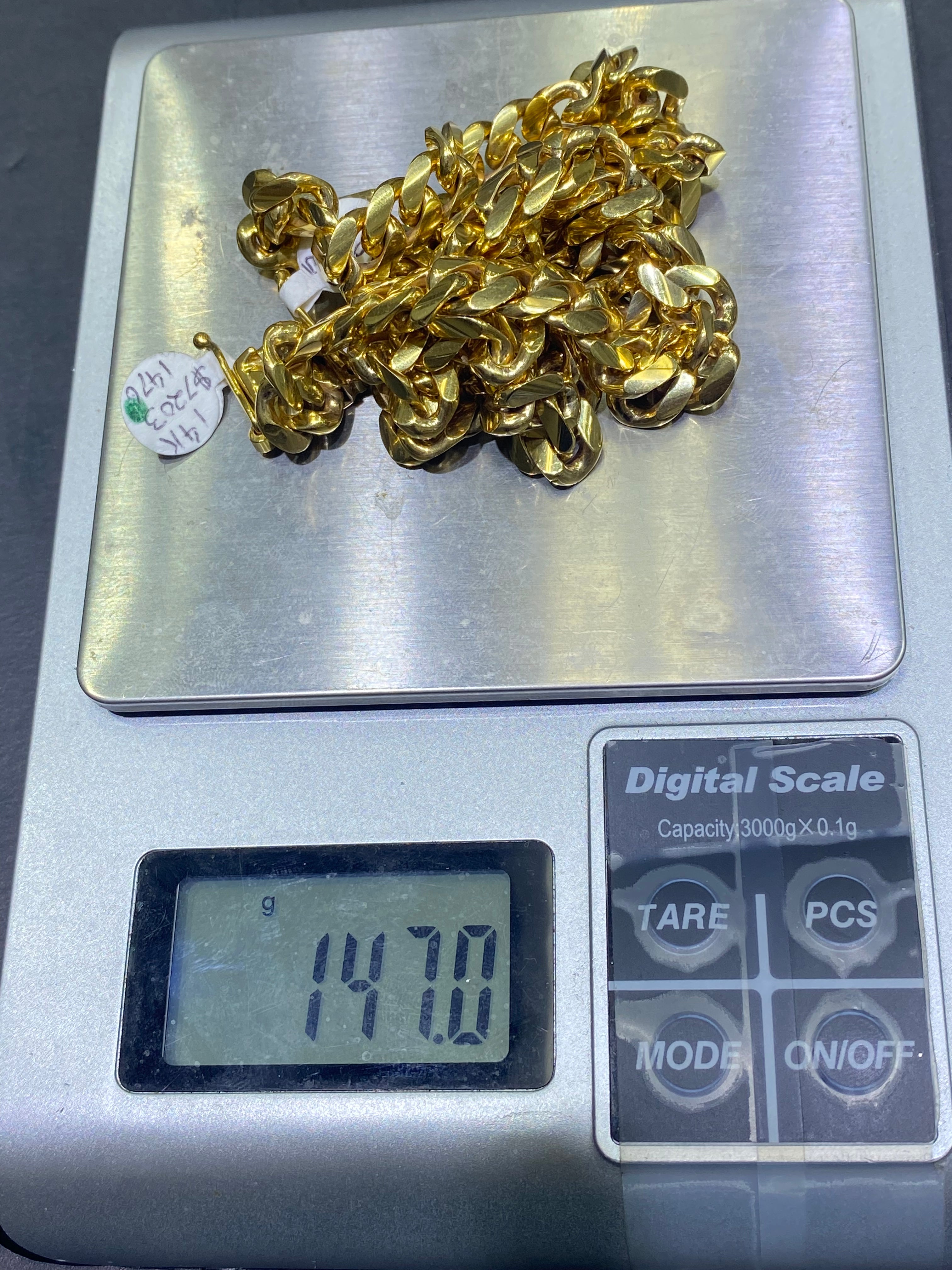 14k handmade miami cuban link