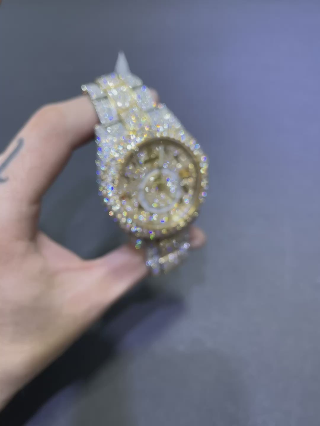 rolex sky dweller bust down