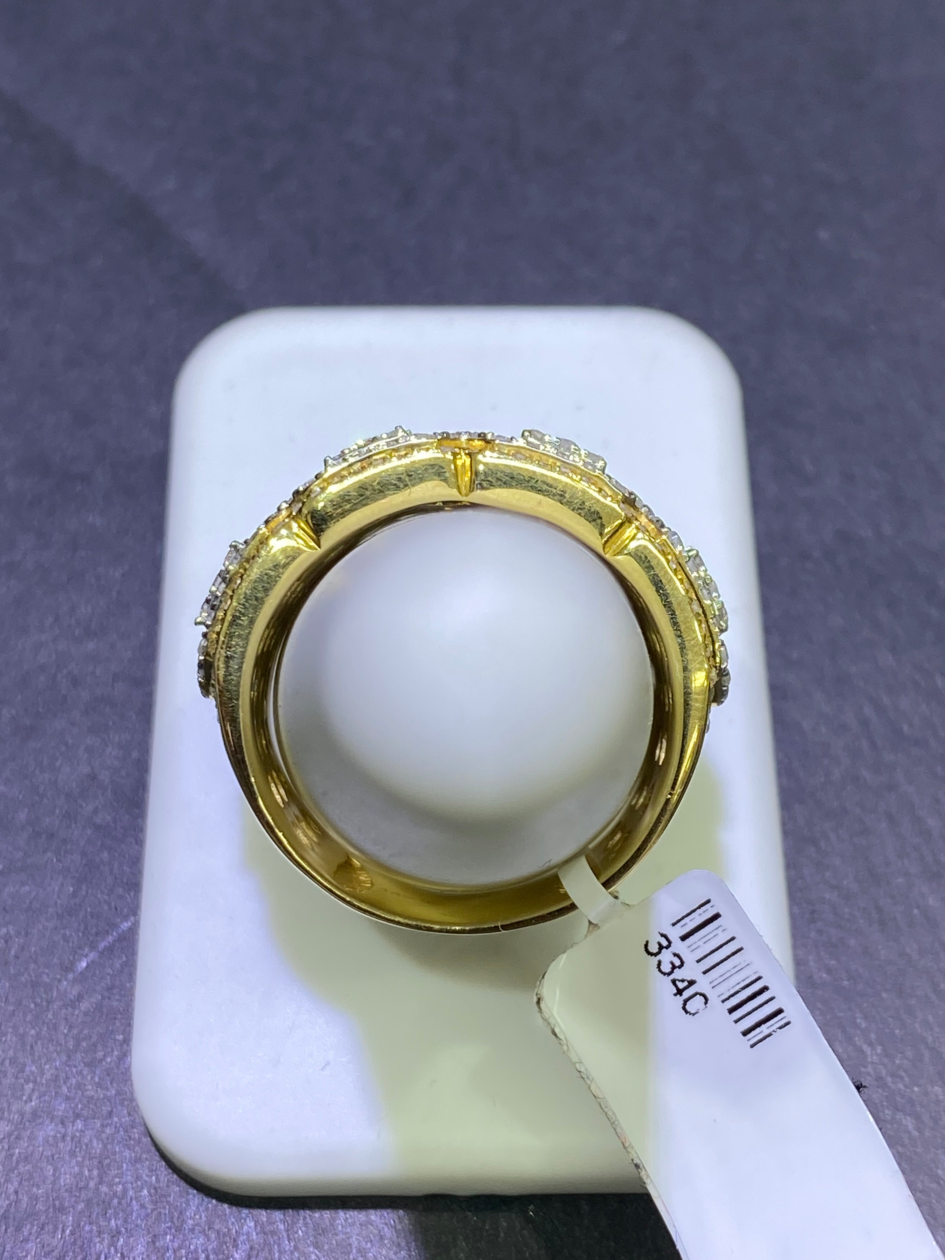 14k NATURAL DIAMOND BAGUETTE RING