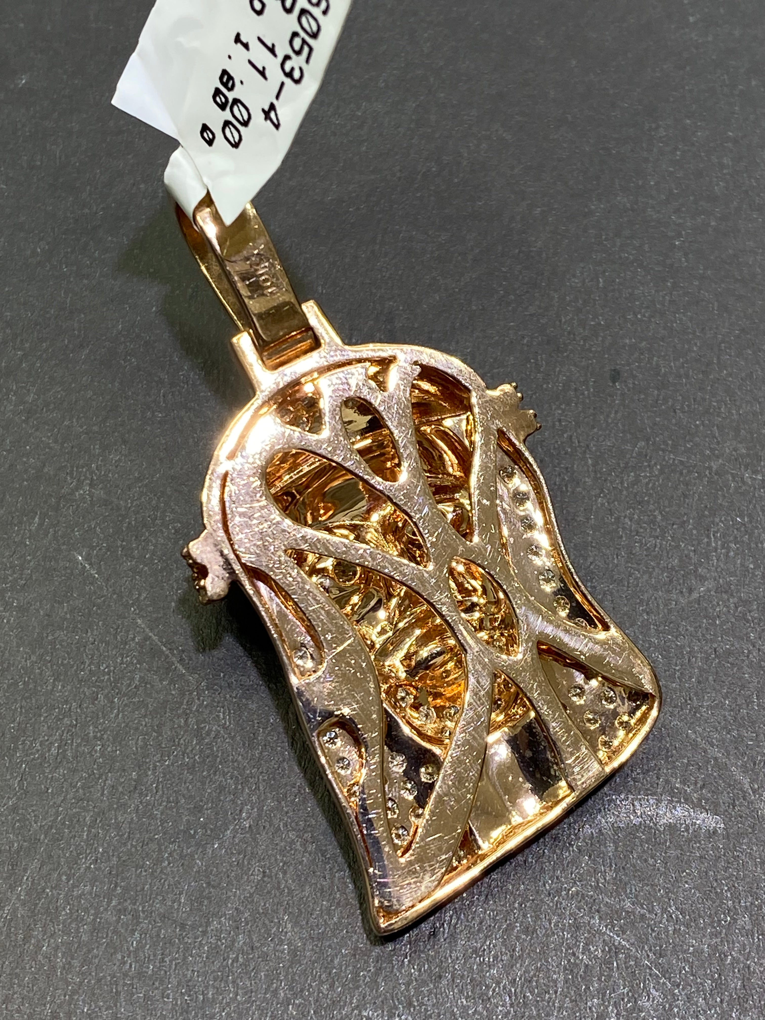 New 14k Vs1 โIced Jesus piece โ 3 cts.t.w Natural Diamond ๐ Pendant