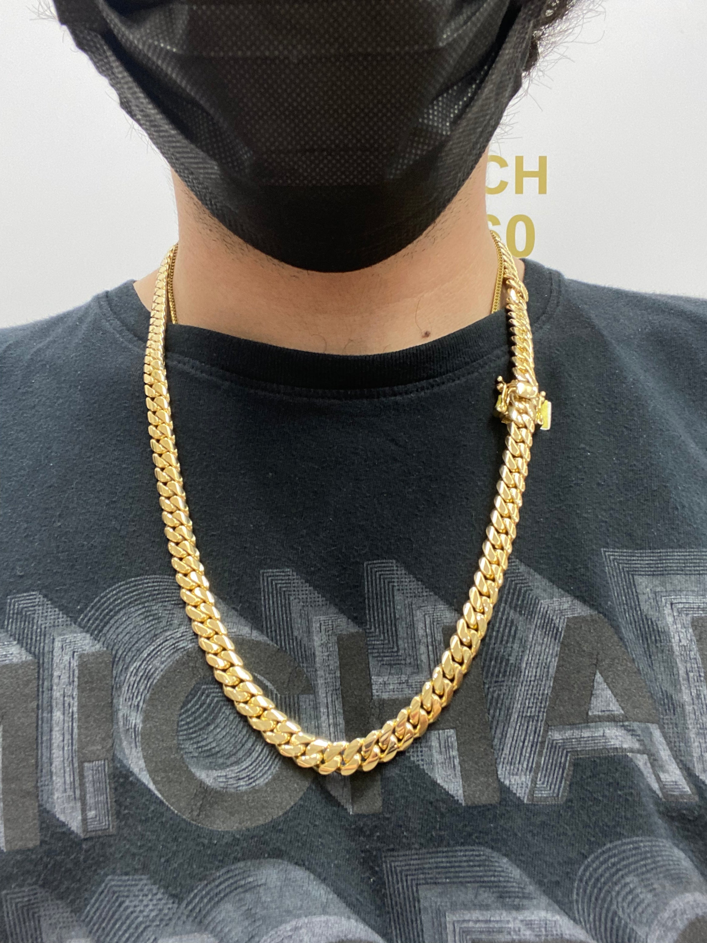 new 14k solid miami cuban link
