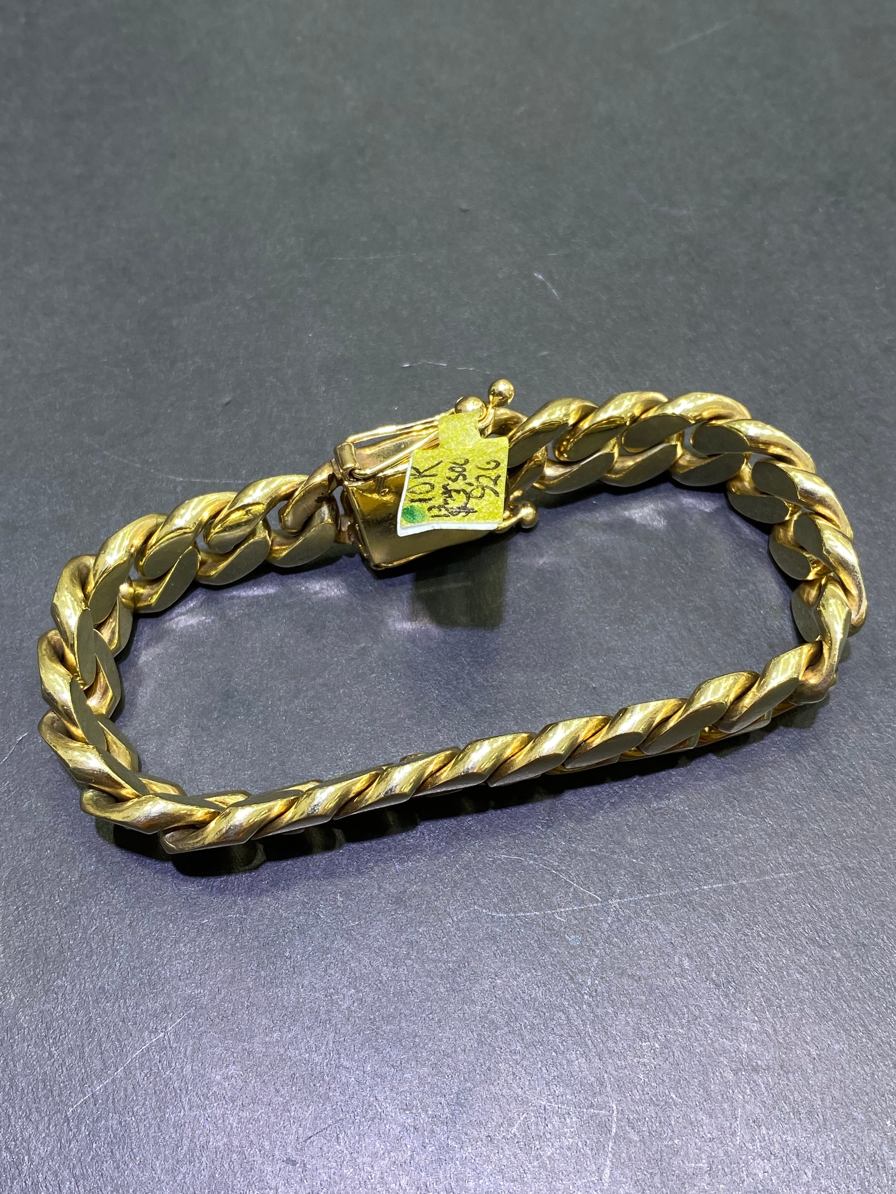 new 10k handmade solid miami cuban link bracelet