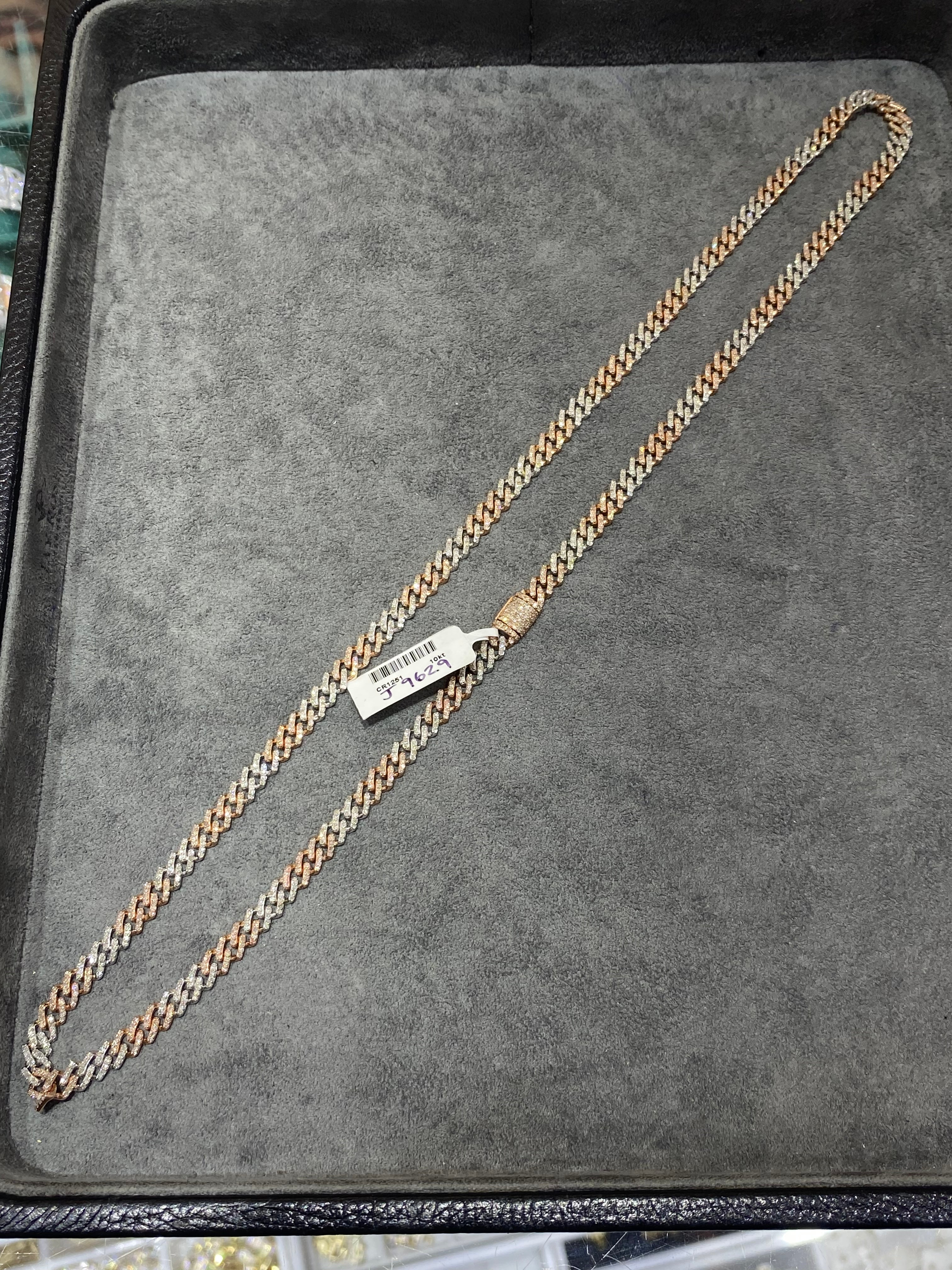 New 14k 5mm “Iced Bust Down” natural diamonds Miami Cuban link necklace 💎