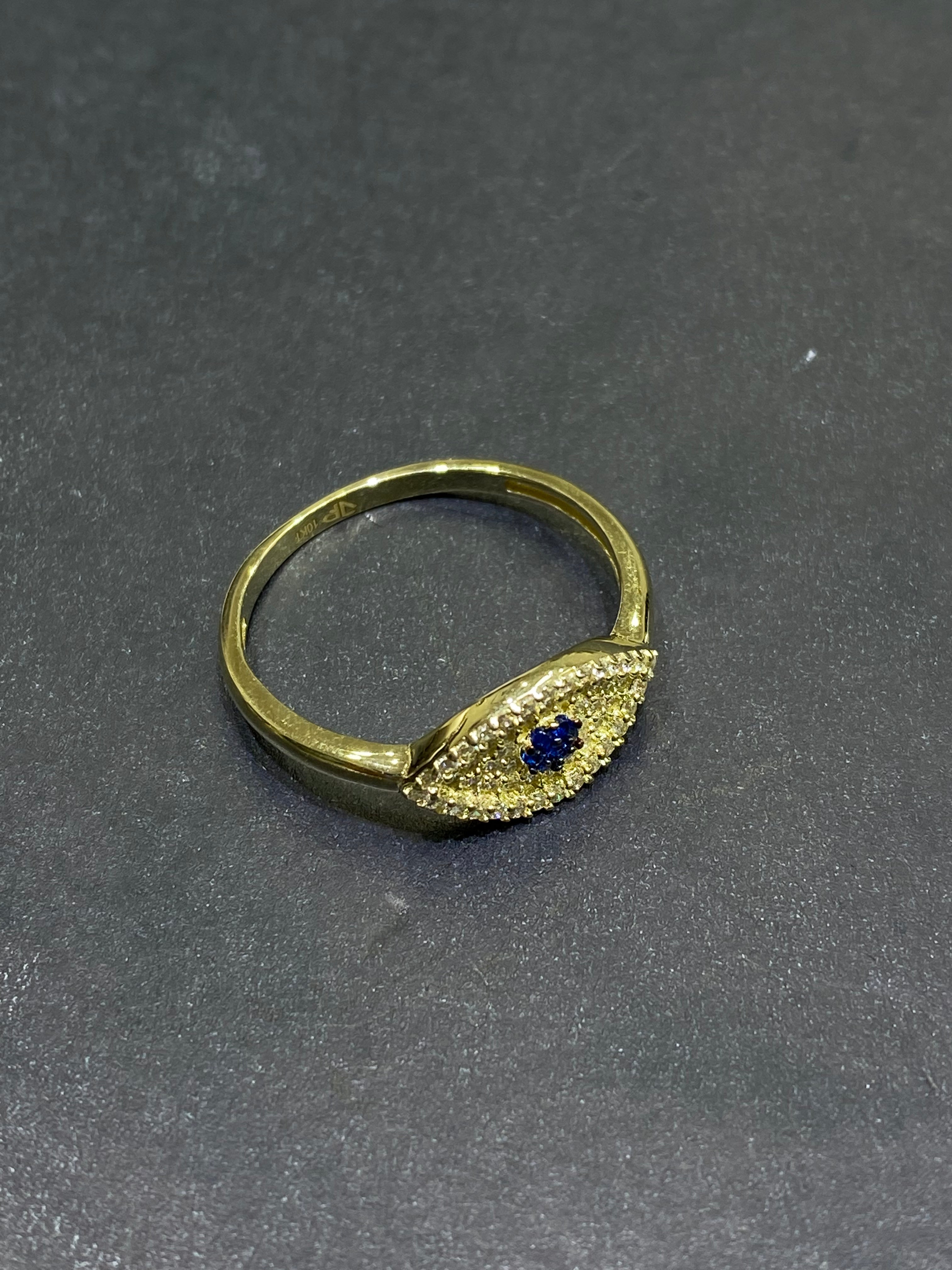 new 10k egypt eye of protection ring