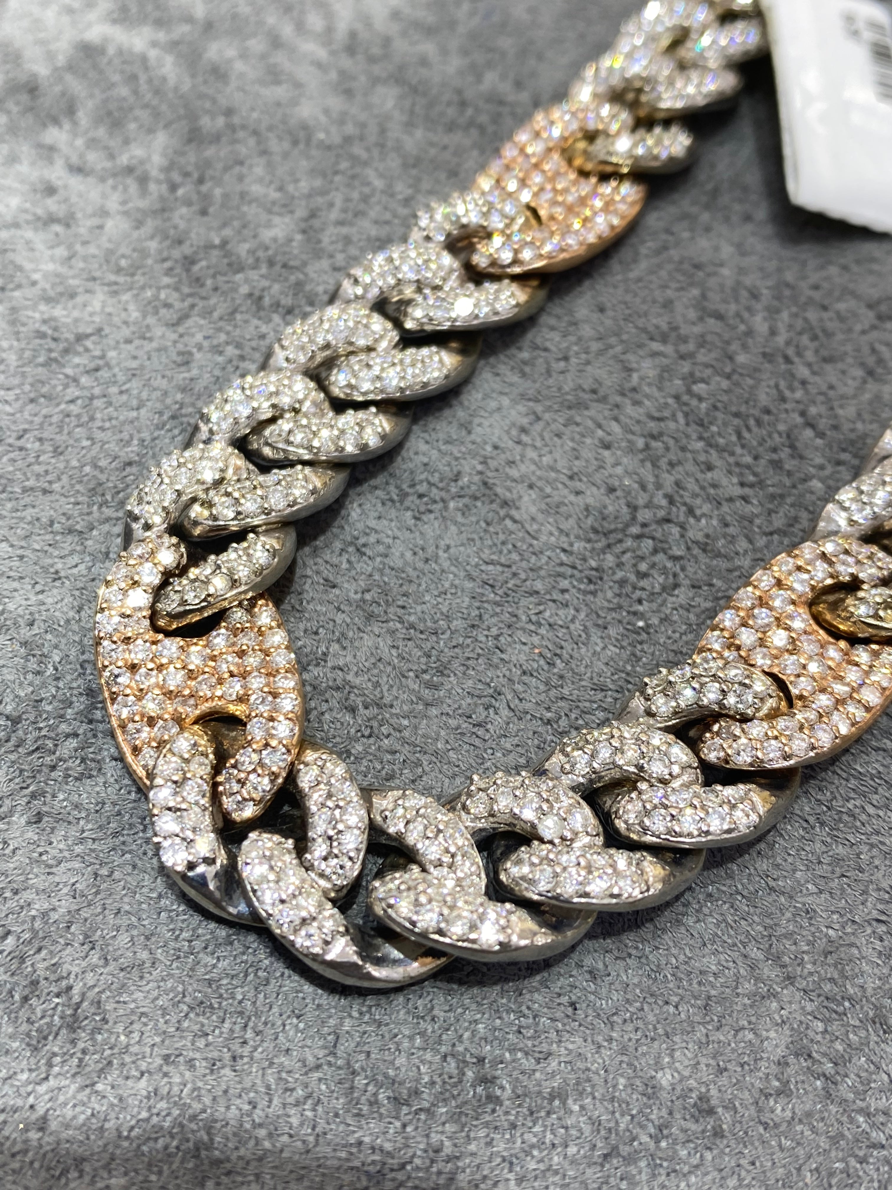 14k Vs1 natural diamonds 💎 Mariner Cuban link 20 cts.t.w chain