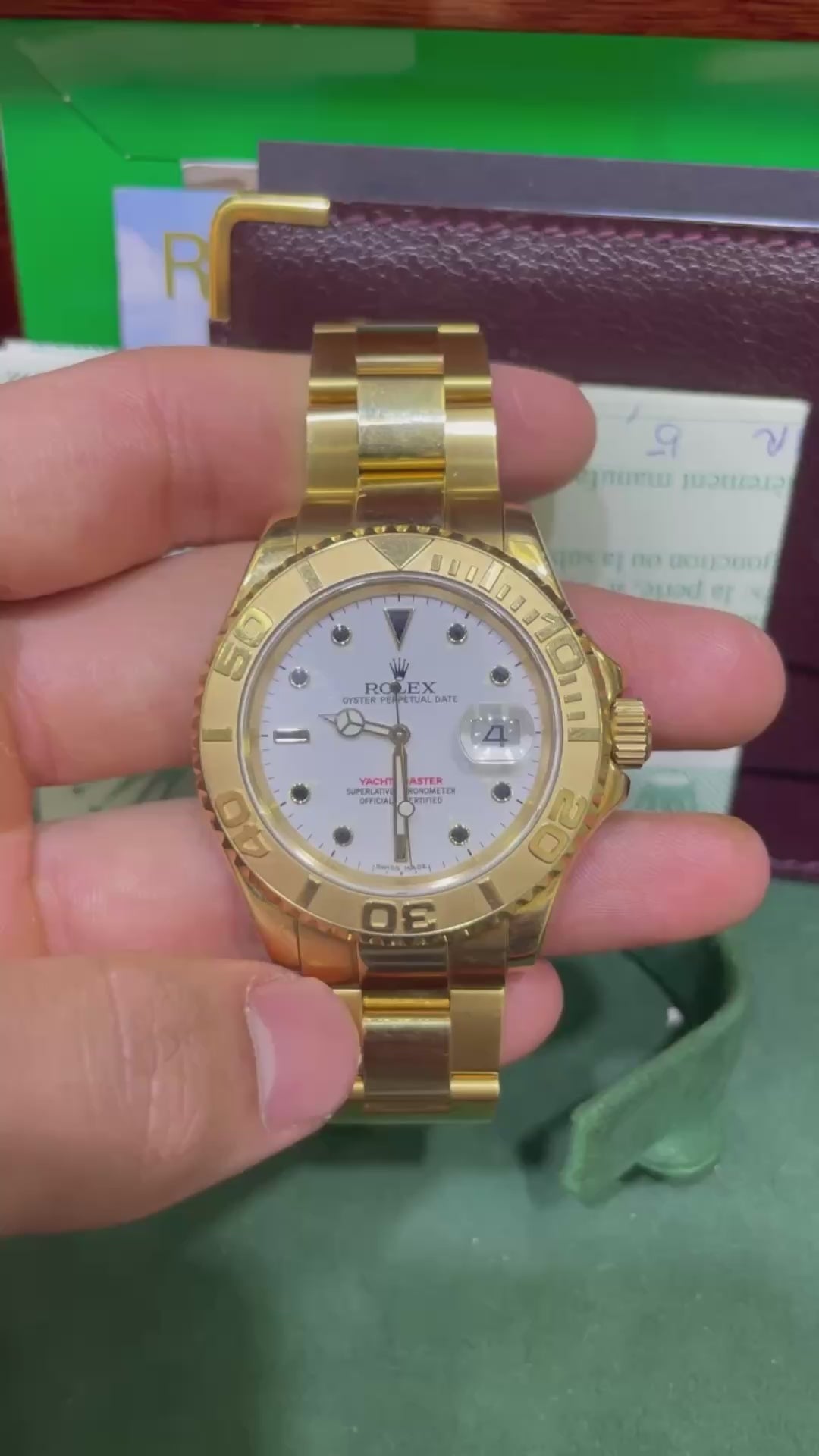 40mm 18k (MINT) Rolex Yacht Master