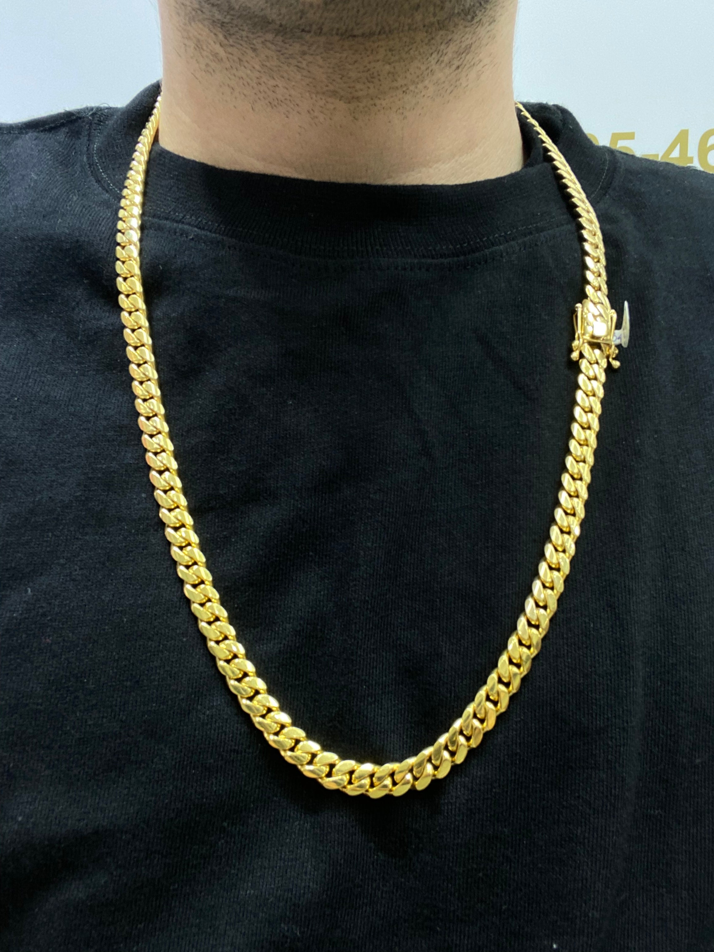 new 10k solid miami cuban link 6.5 millimeter from 20 inches to 28 inches (best price online in country)