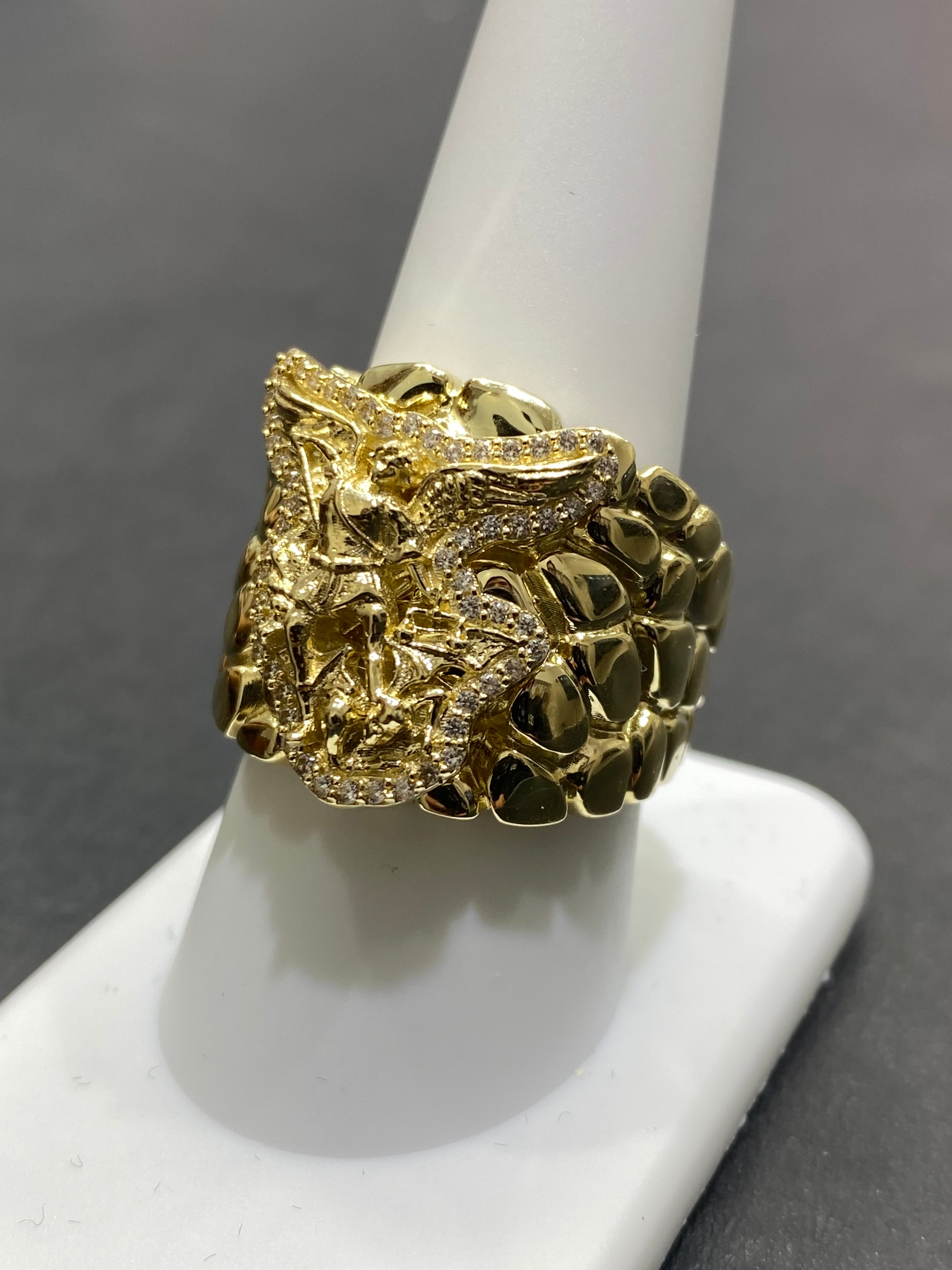 new 10k angel michael ring 9grams