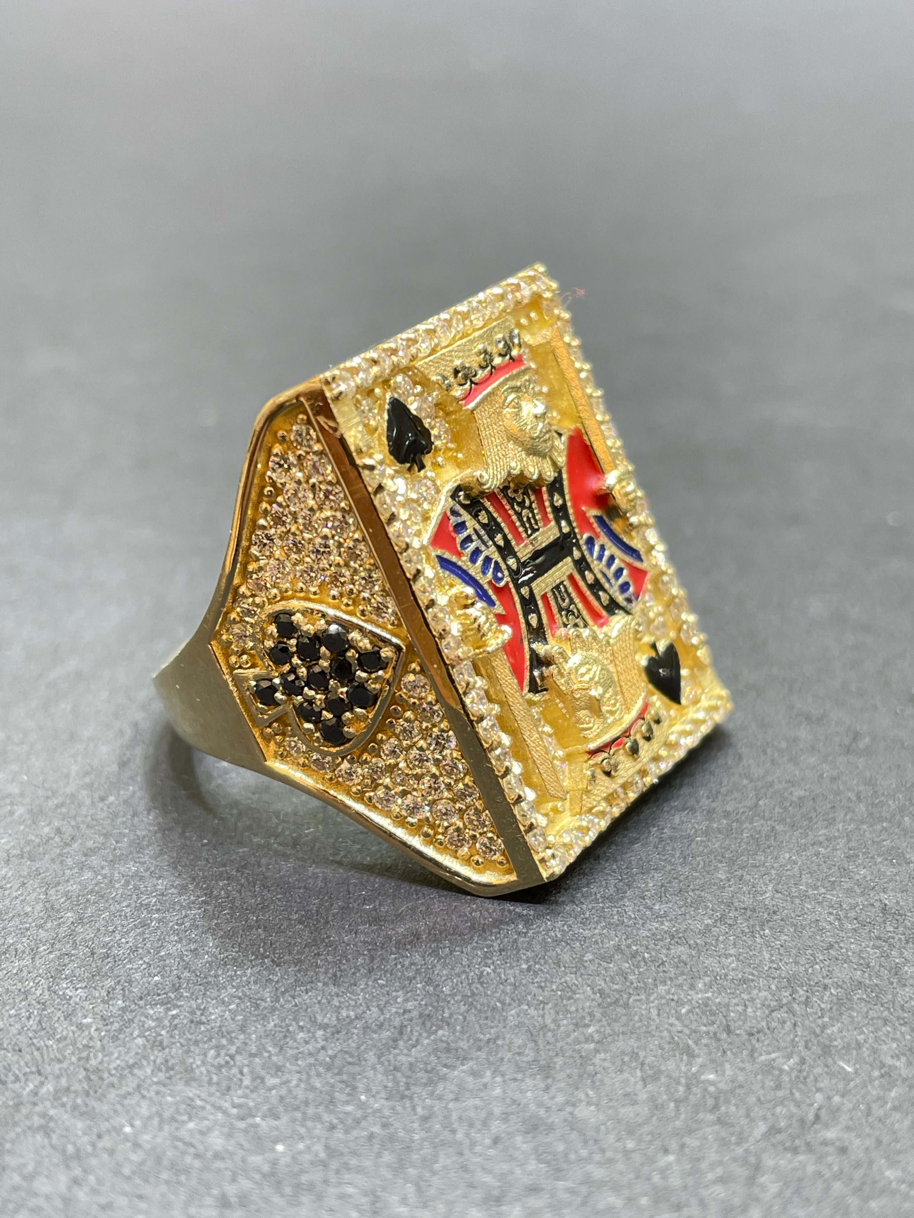 14k ICED OUT Ring