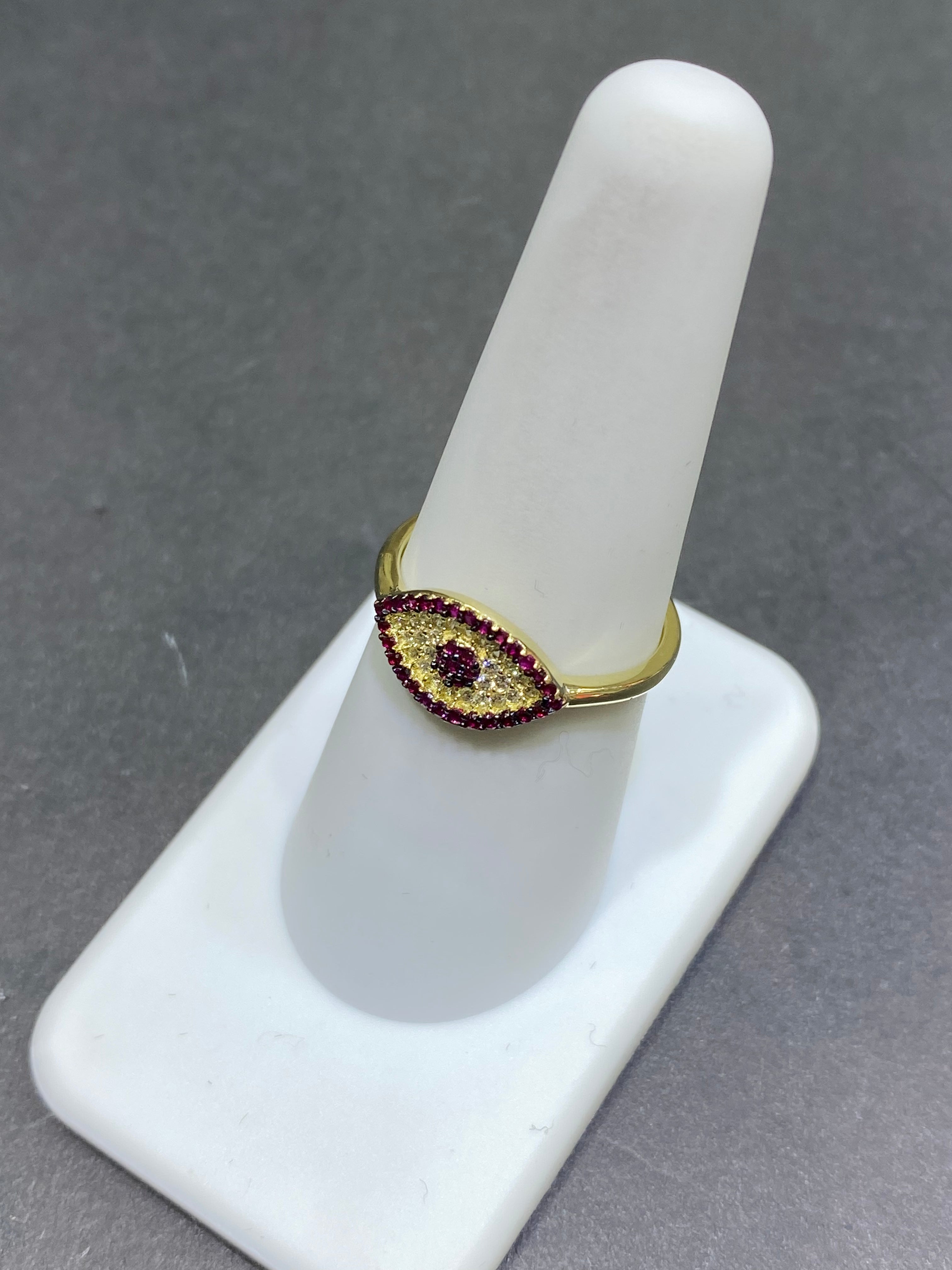 new 10k egypt eye of protection ring