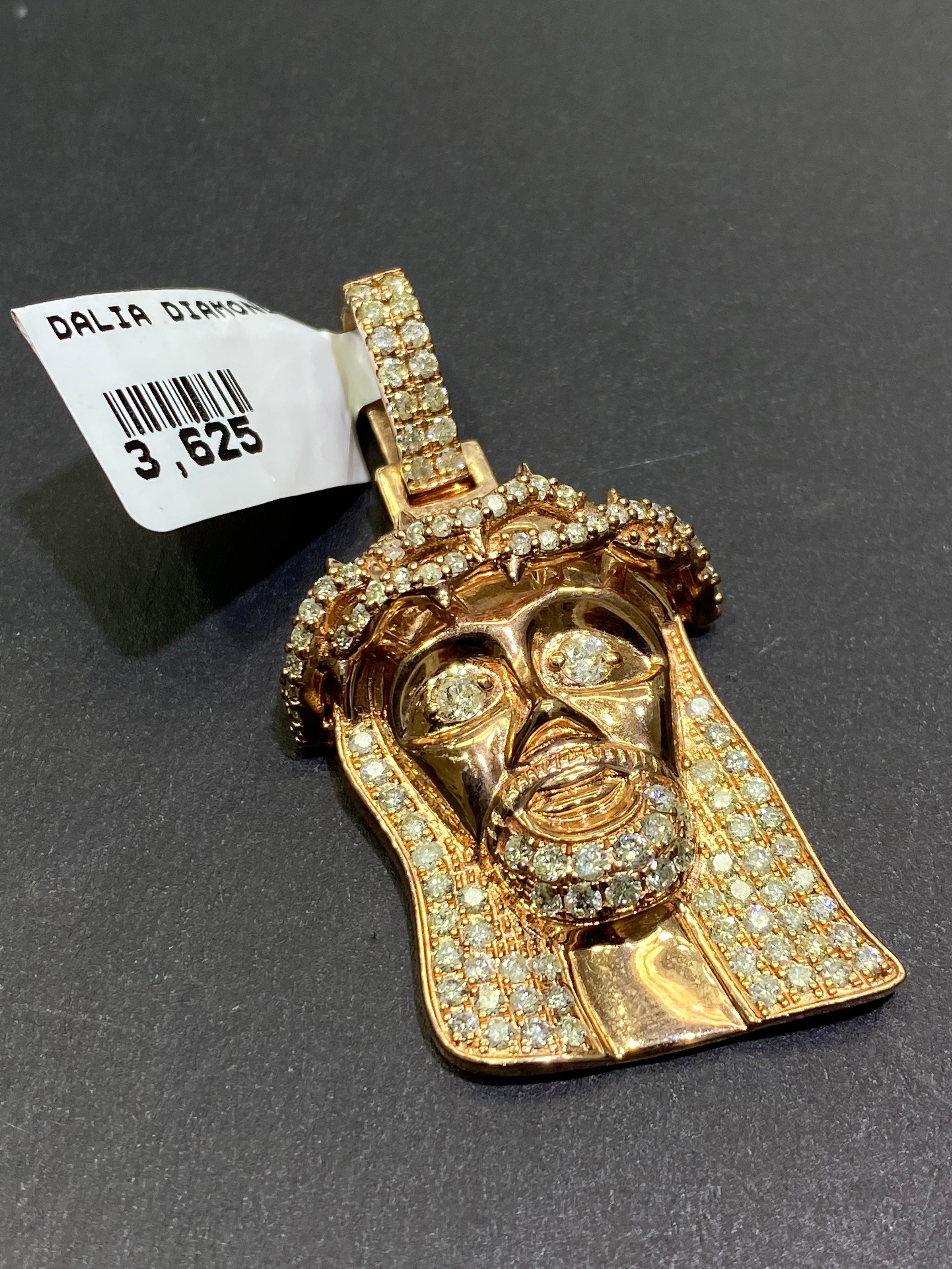 New 14k Vs1 โIced Jesus piece โ 3 cts.t.w Natural Diamond ๐ Pendant