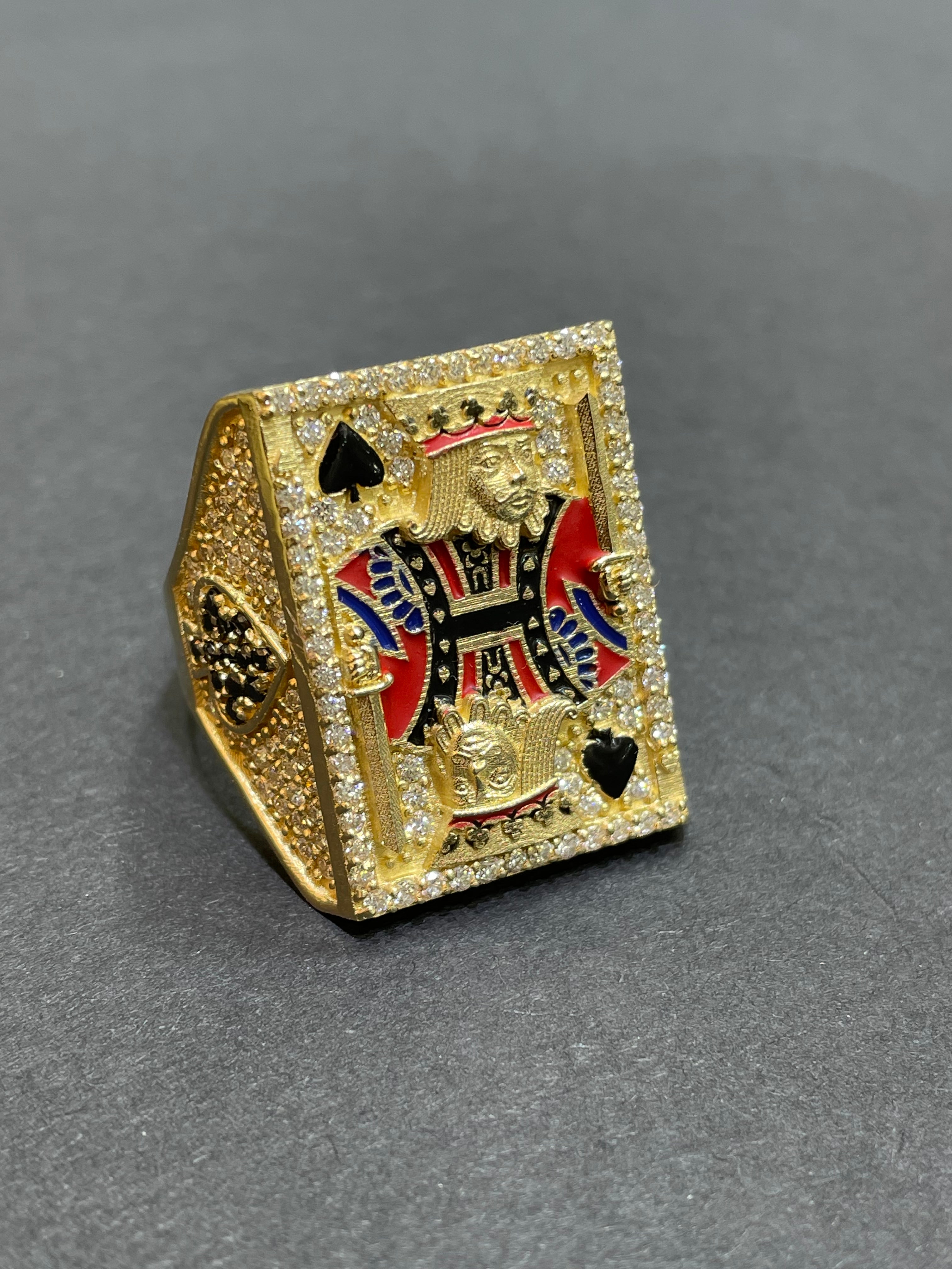 14k ICED OUT Ring