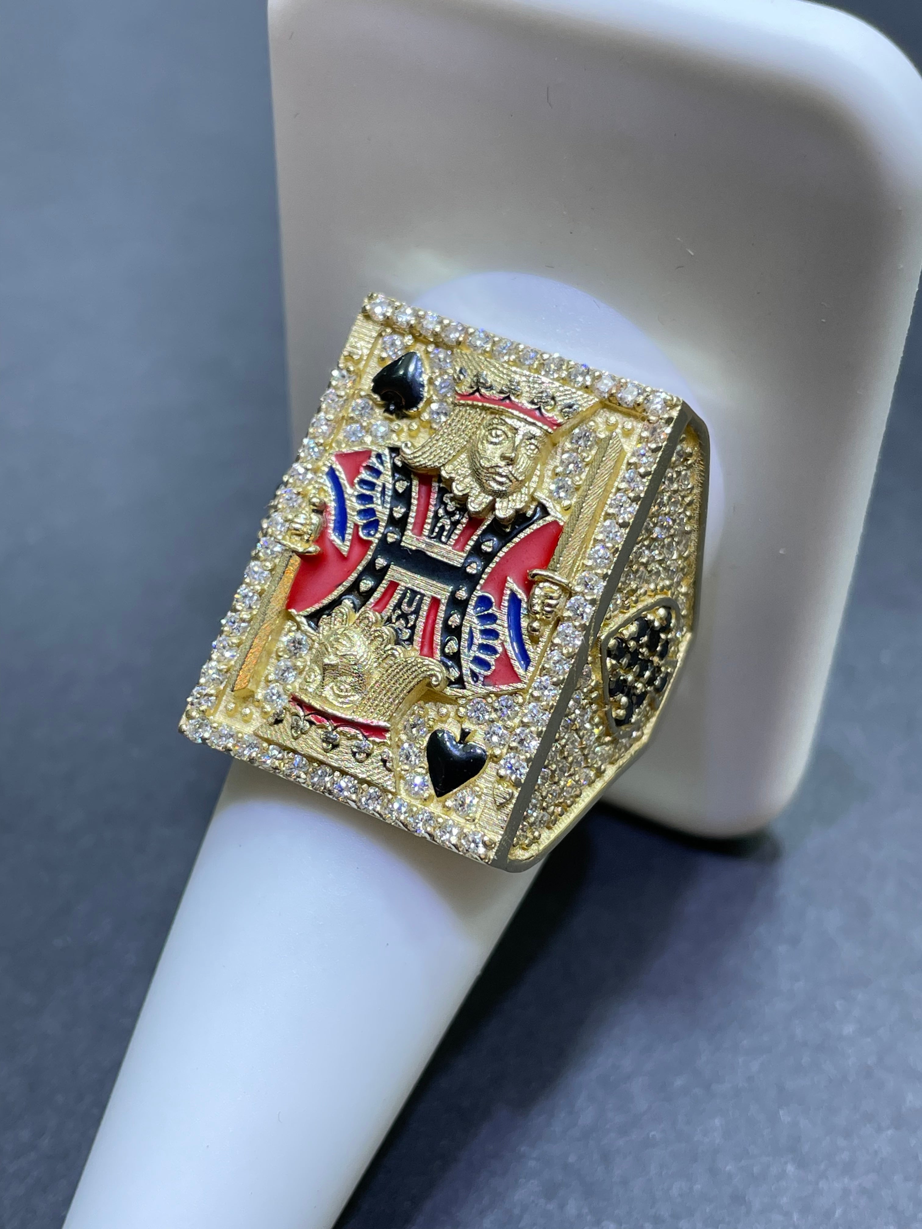 14k ICED OUT Ring