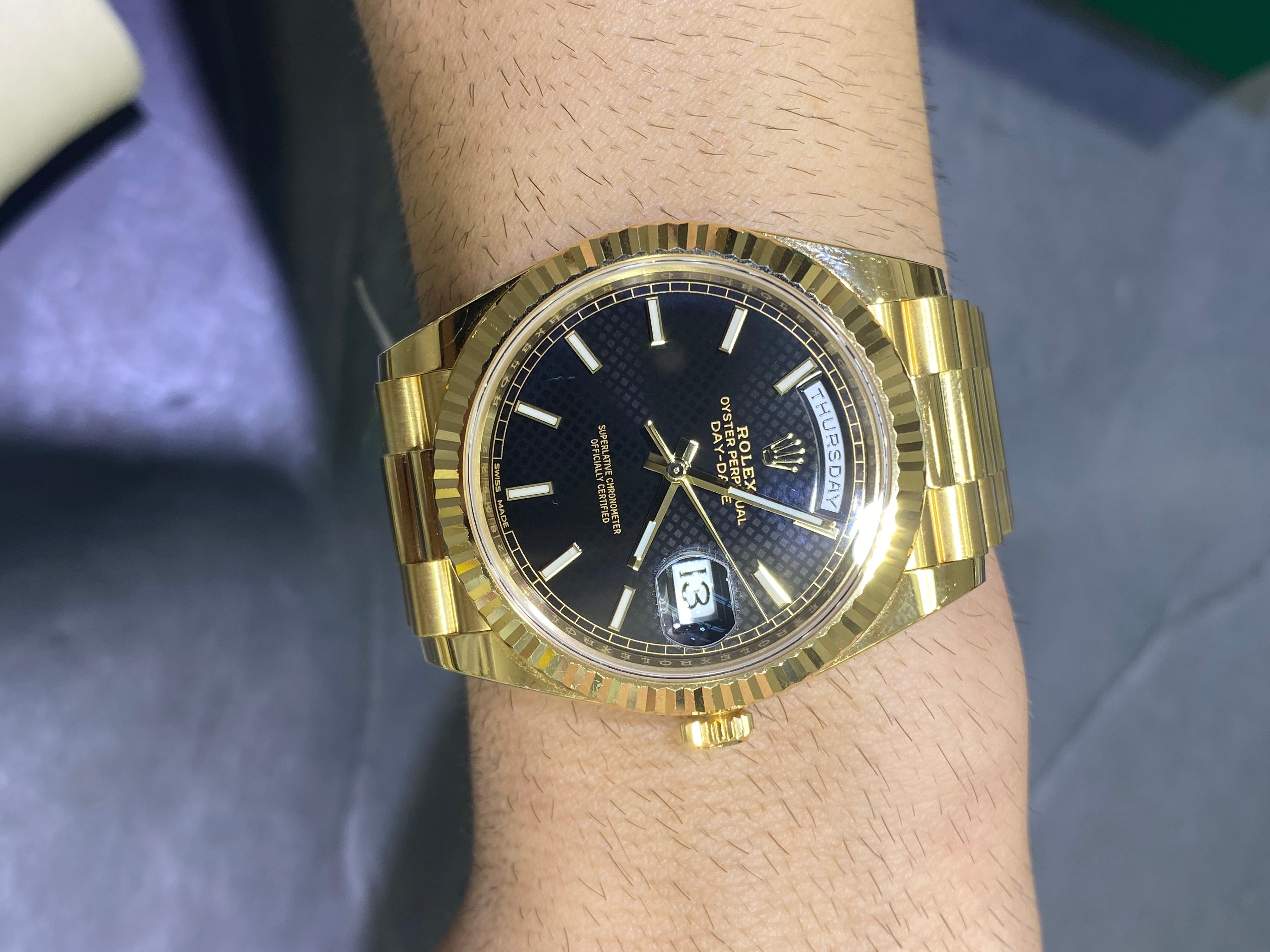 40mm year 2020 rolex presidential #228238 mint