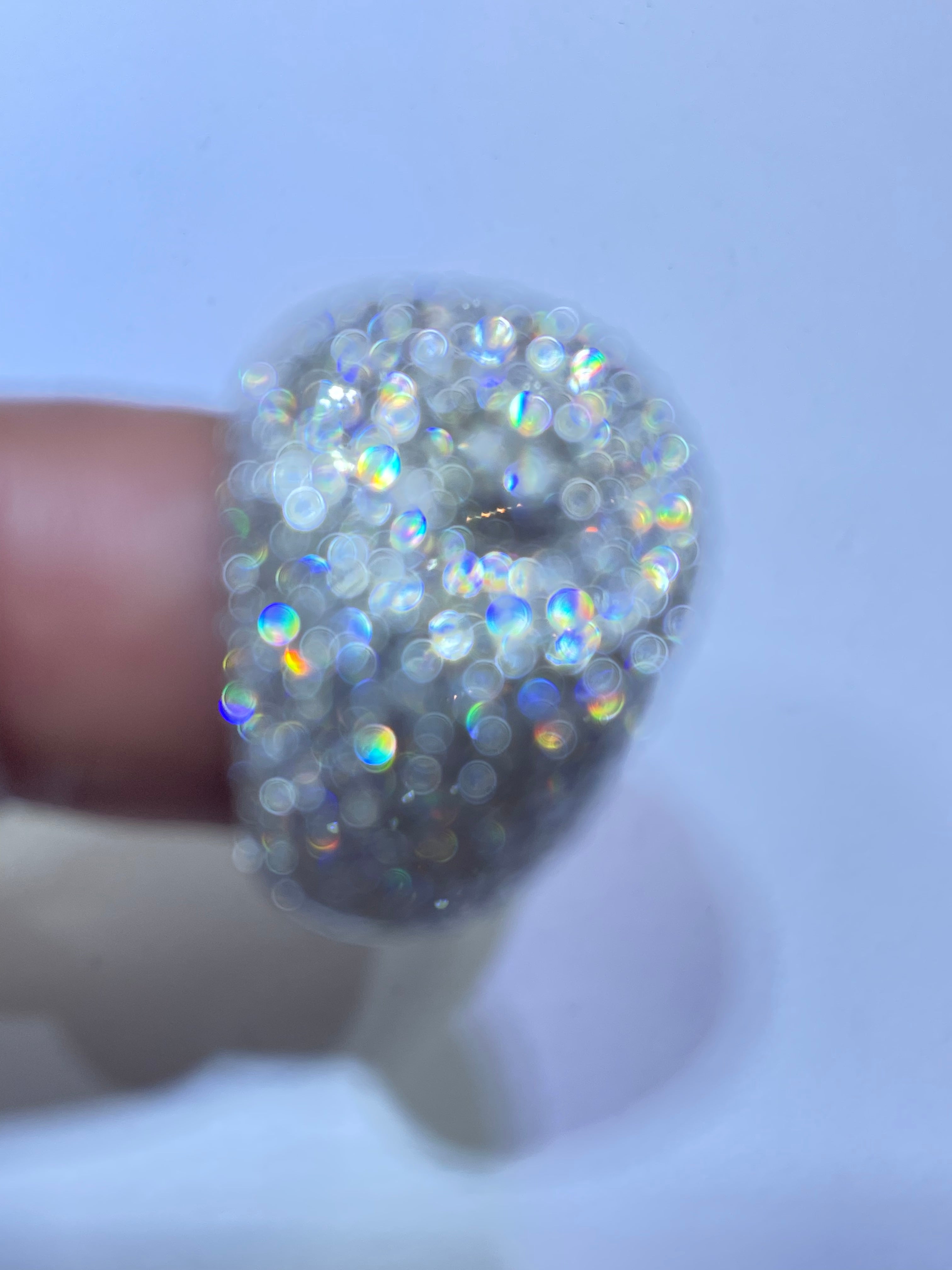 Custom Made Natural VVS1π White Gold 14k Ring 7 ct t.w.