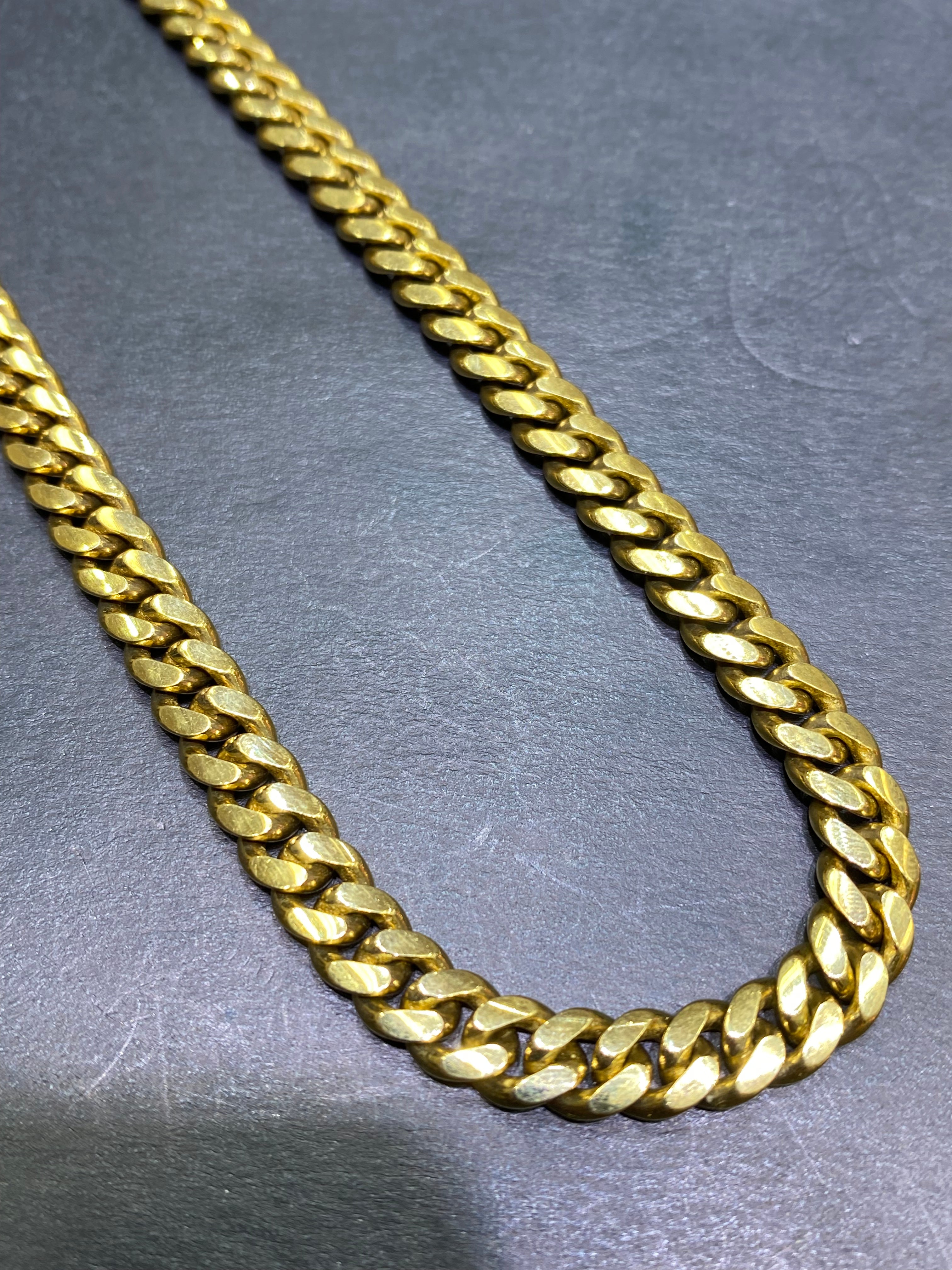 new 10k solid miami cuban link 6.5 millimeter from 20 inches to 28 inches (best price online in country)