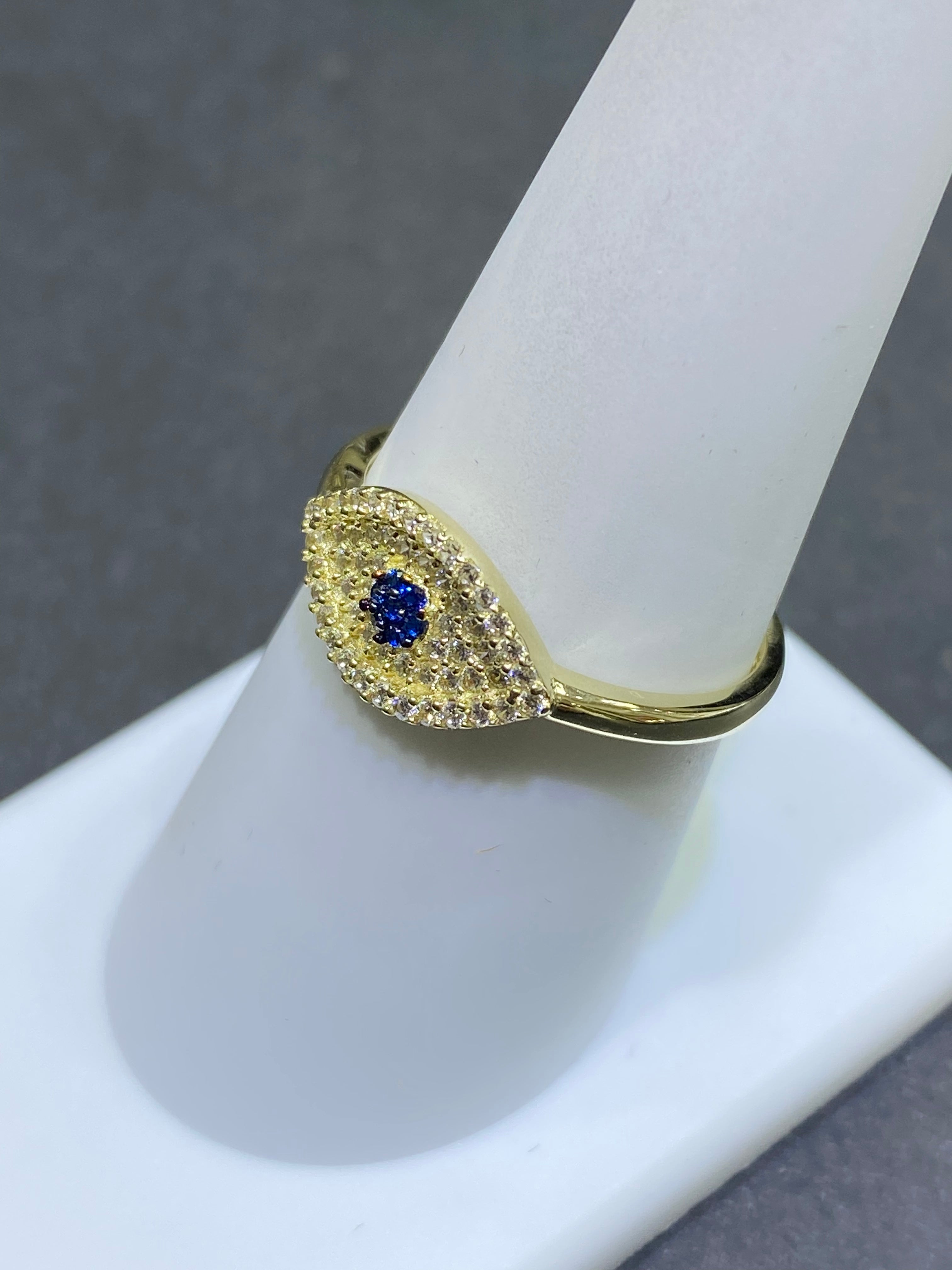 new 10k egypt eye of protection ring