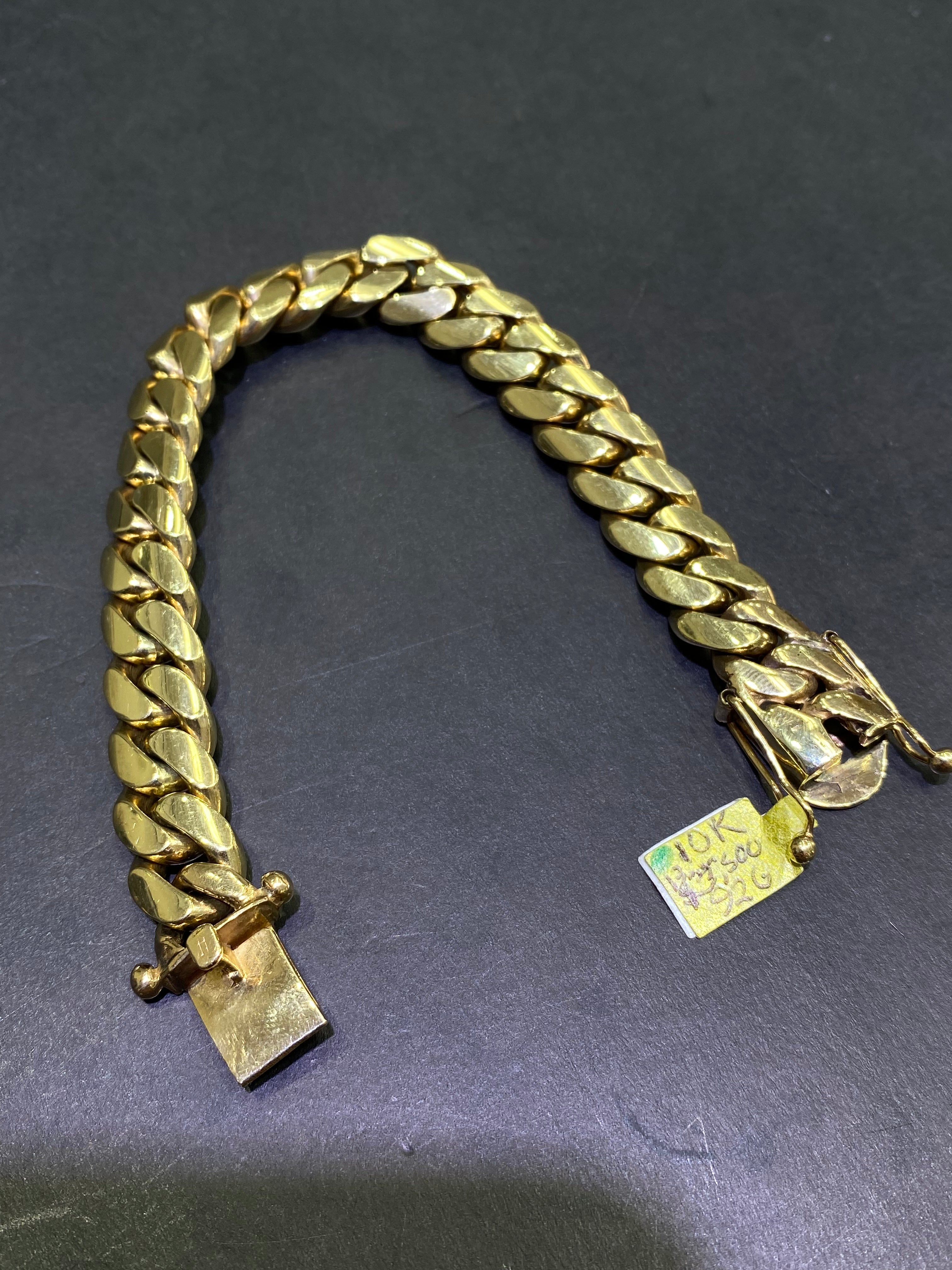 new 10k handmade solid miami cuban link bracelet