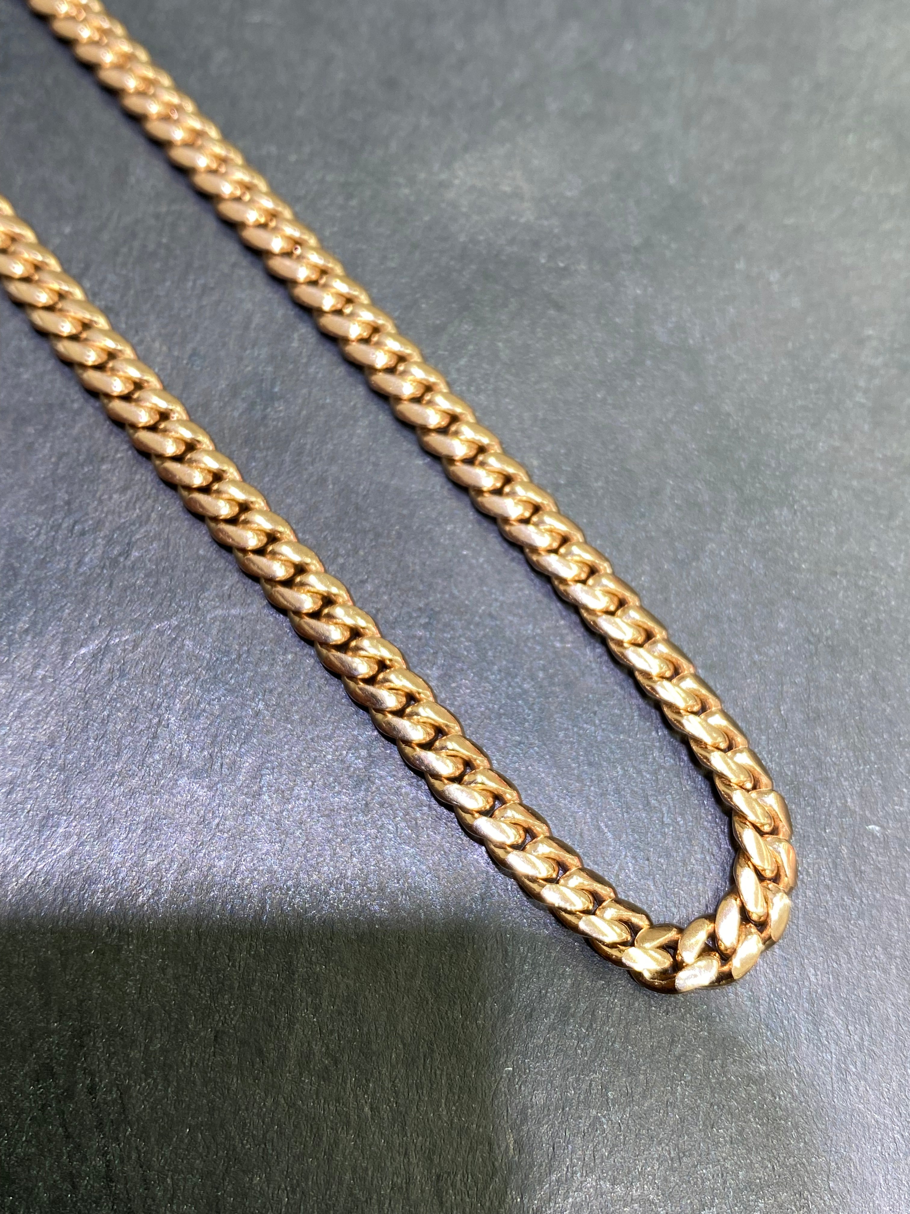 solid 10k rose gold miami cuban link