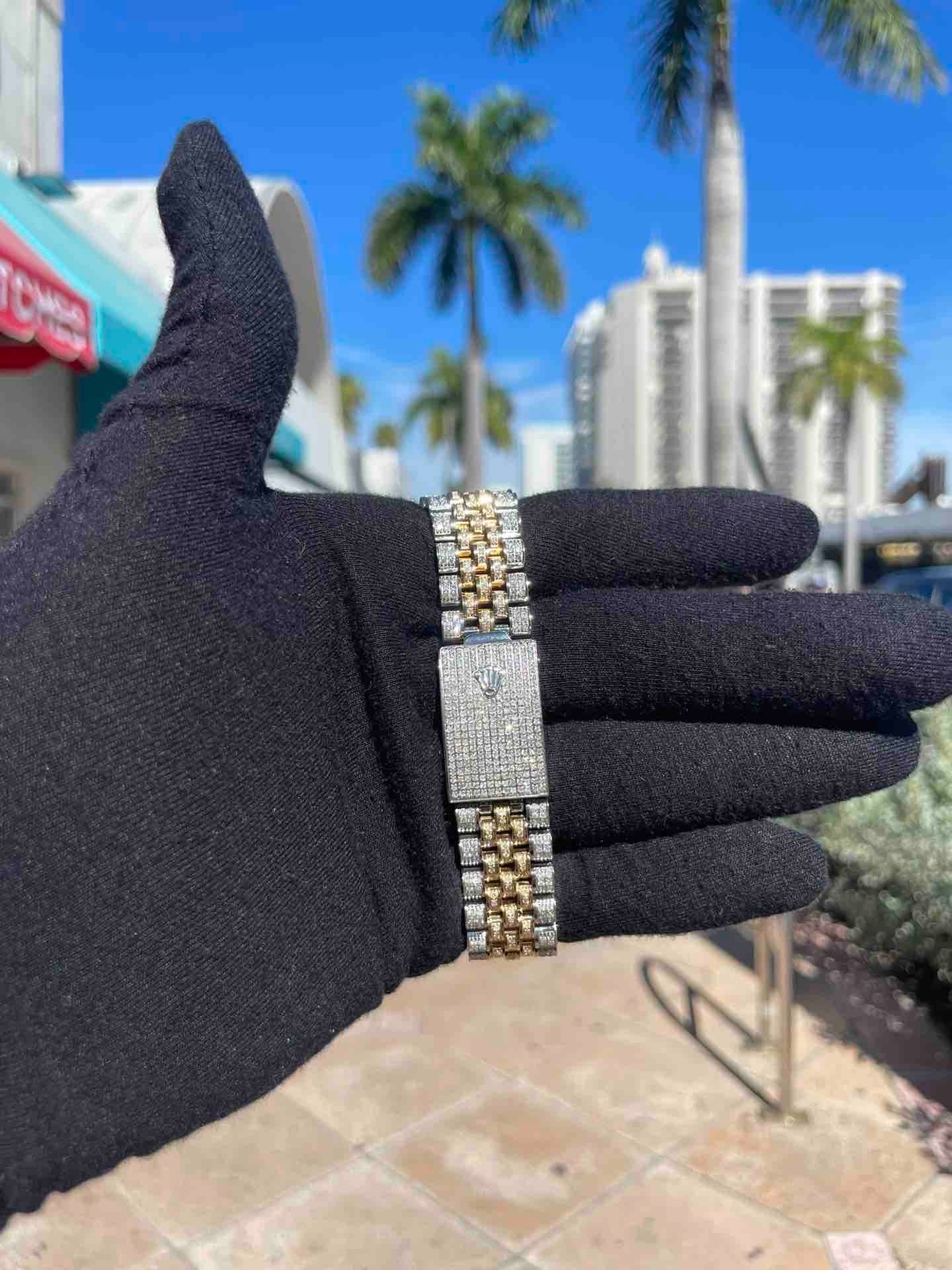 two tone rolex bust down