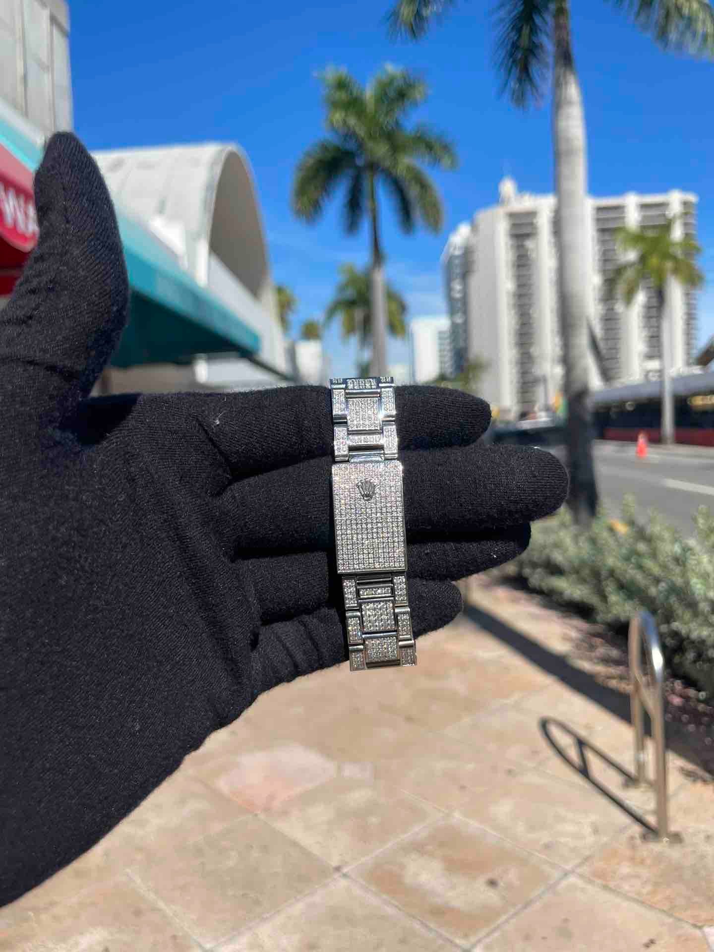 Iced Out Rolex datejust 36mm