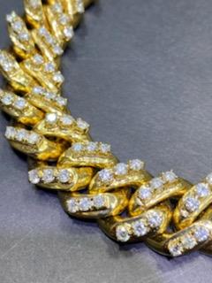 14k &18k miami cuban chain prong set
