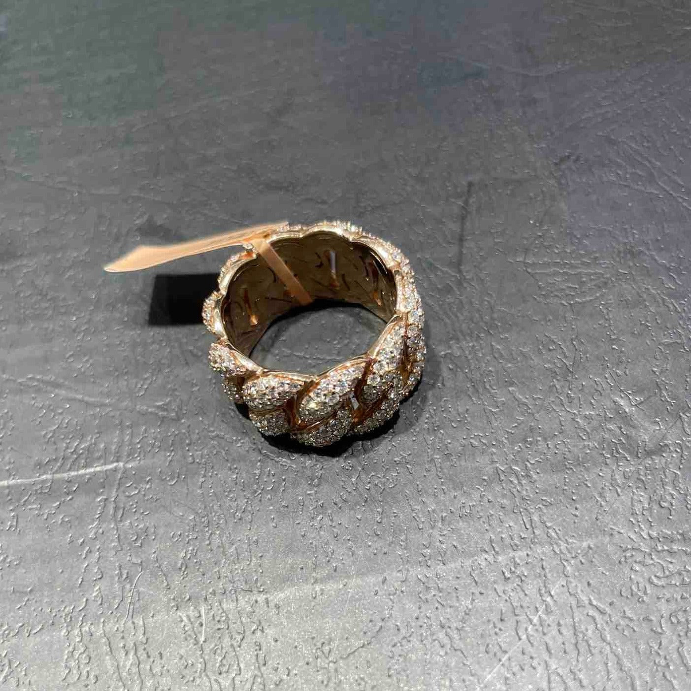 14k HANDMADE ROSE GOLD ICED MIAMI