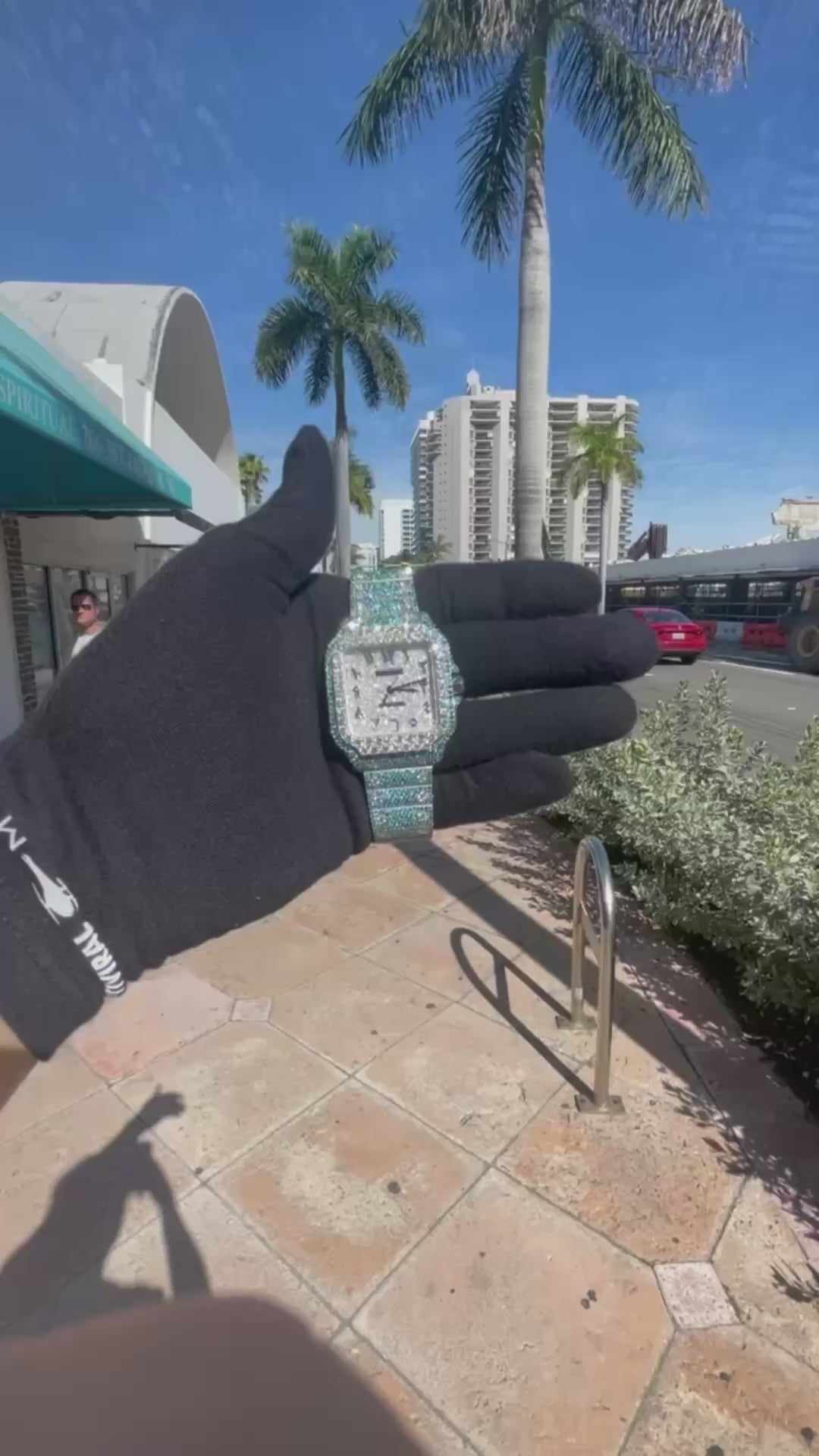 "bust down cartier watch"