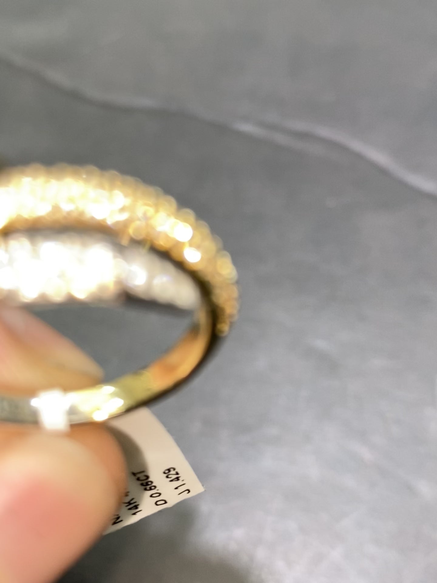 New 14k Vs1 Natural Diamond Nail Ring