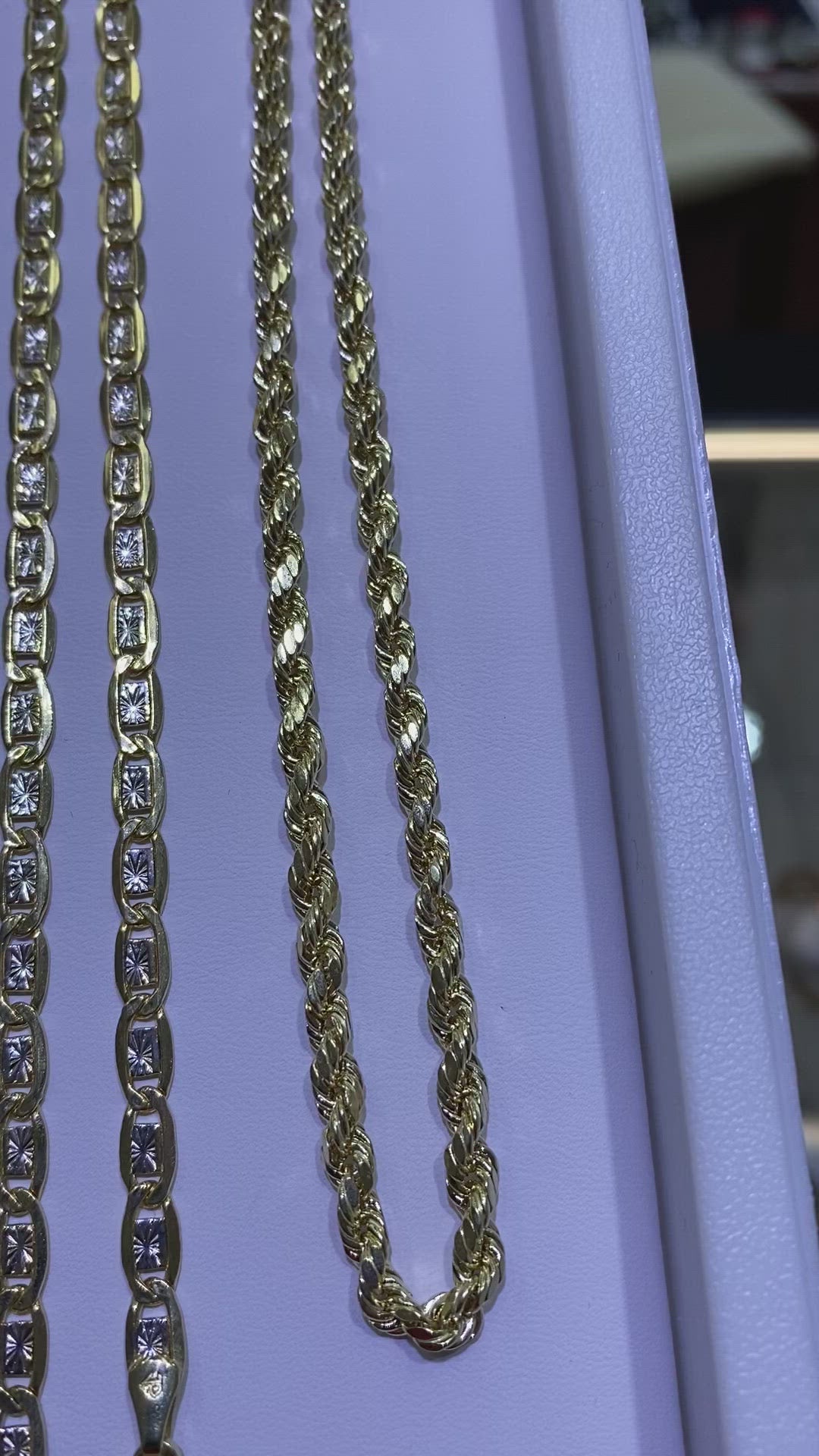 10k rope chain italian made