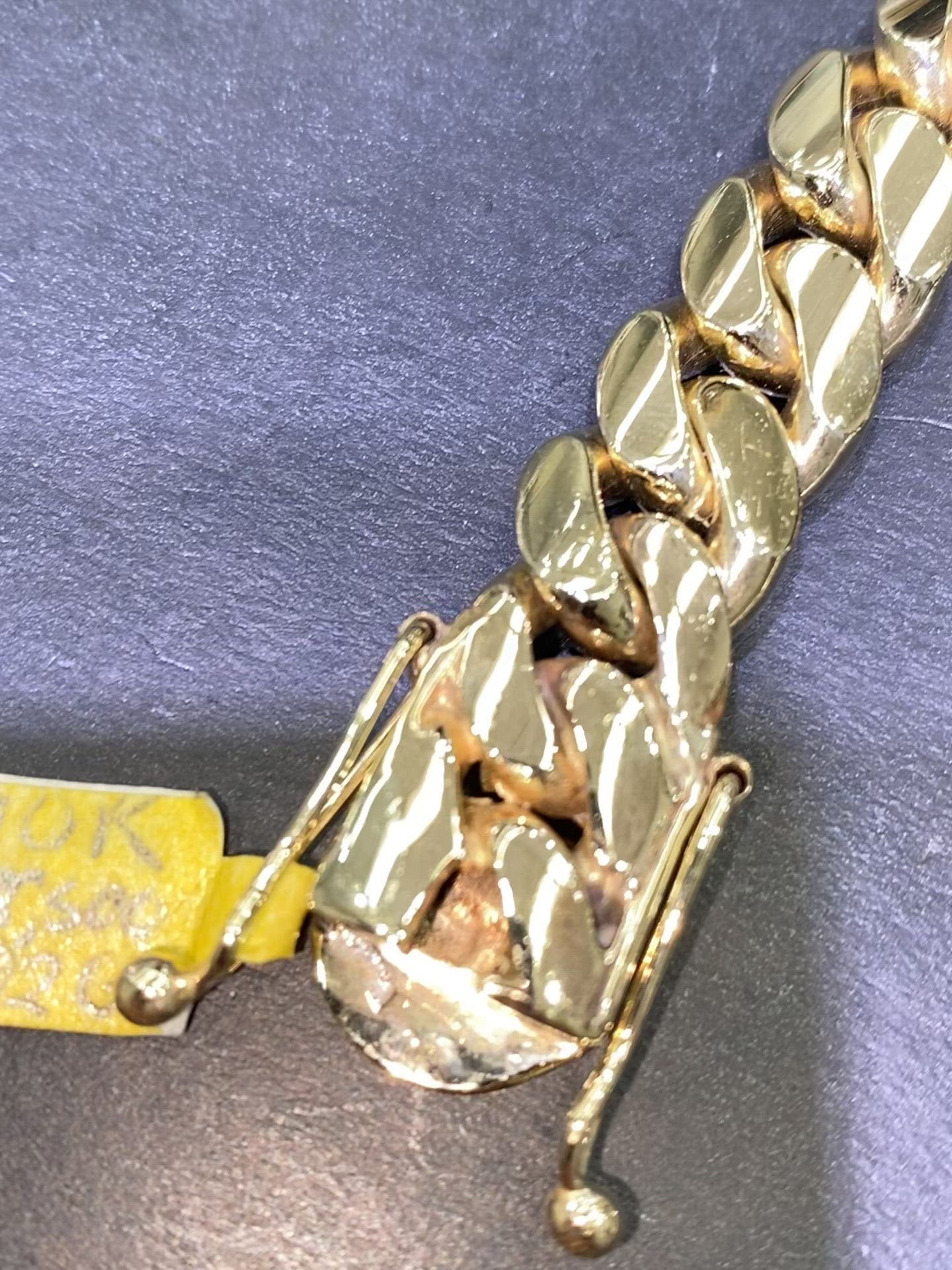 10k handmade solid miami cuban link bracelet