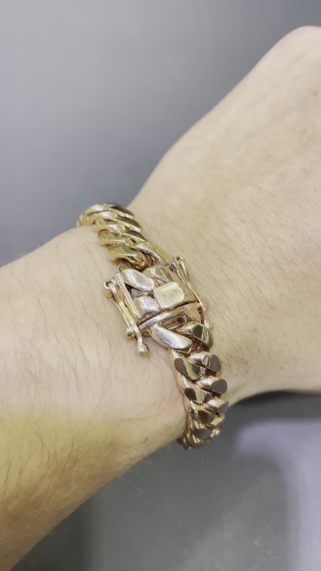 10K ROSE MIAMI CUBAN BRACELET