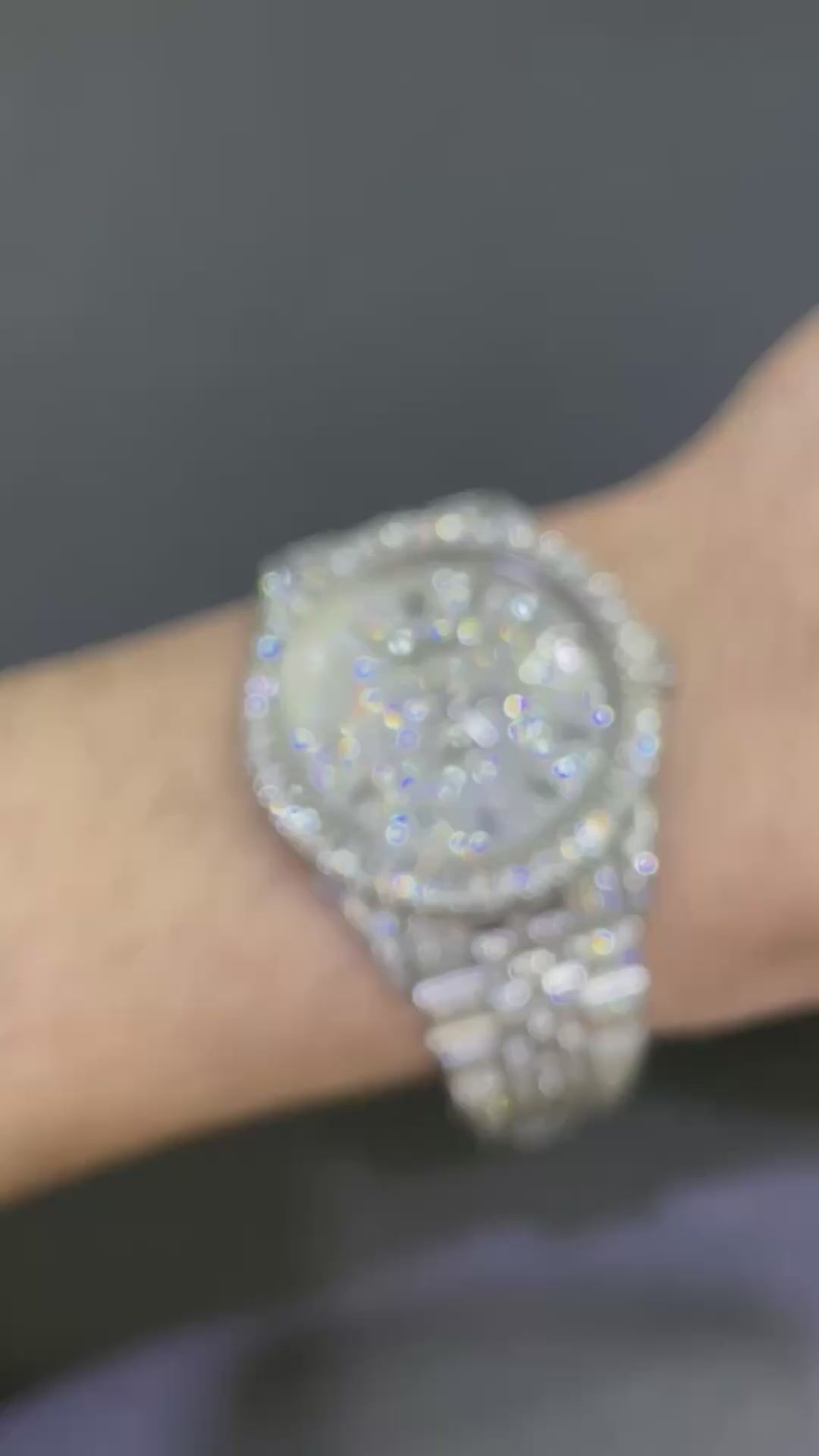 Iced Out Rolex 36mm 15cts Vvs1 “Iced Bust Down” Stick Dial