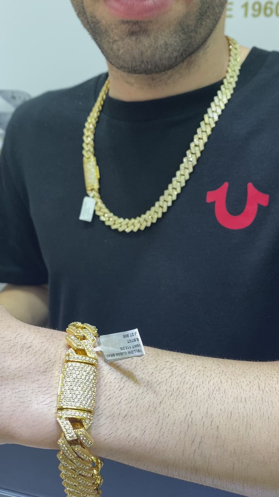 new 10k vs1 9 cts.t.w. iced miami cuban link bracelet