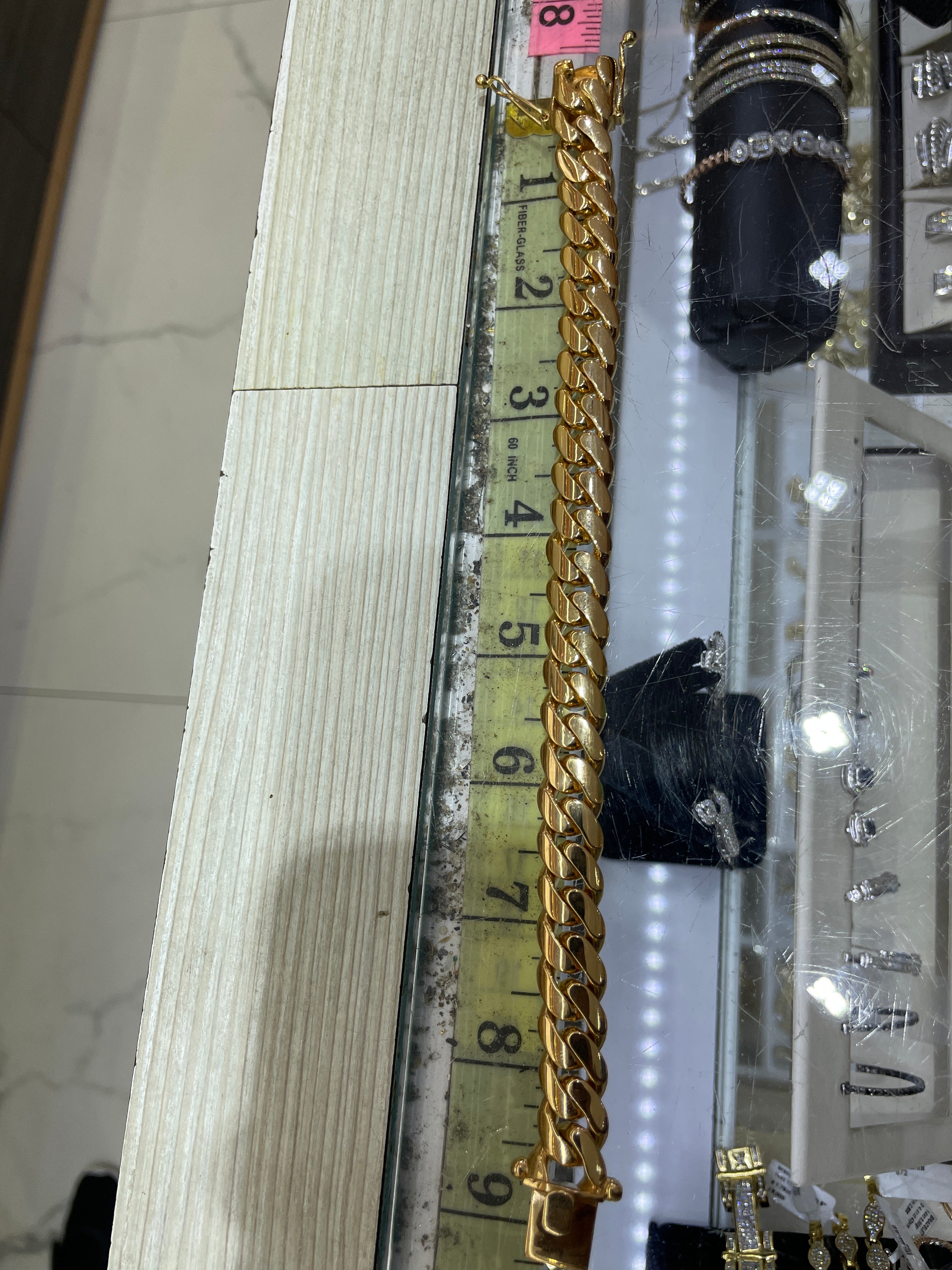 New 14k Miami Cuban link bracelet