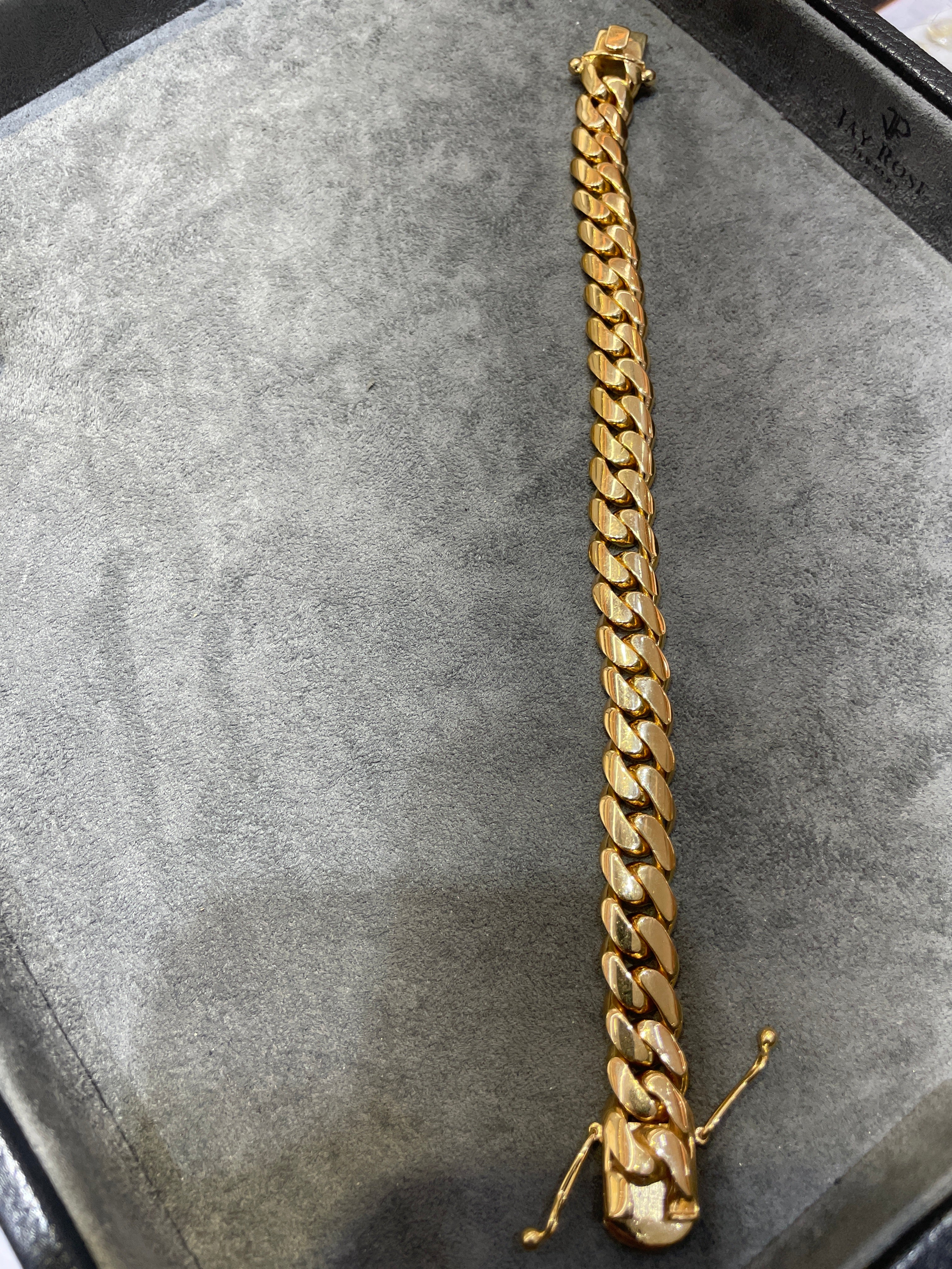 New 14k Miami Cuban link bracelet