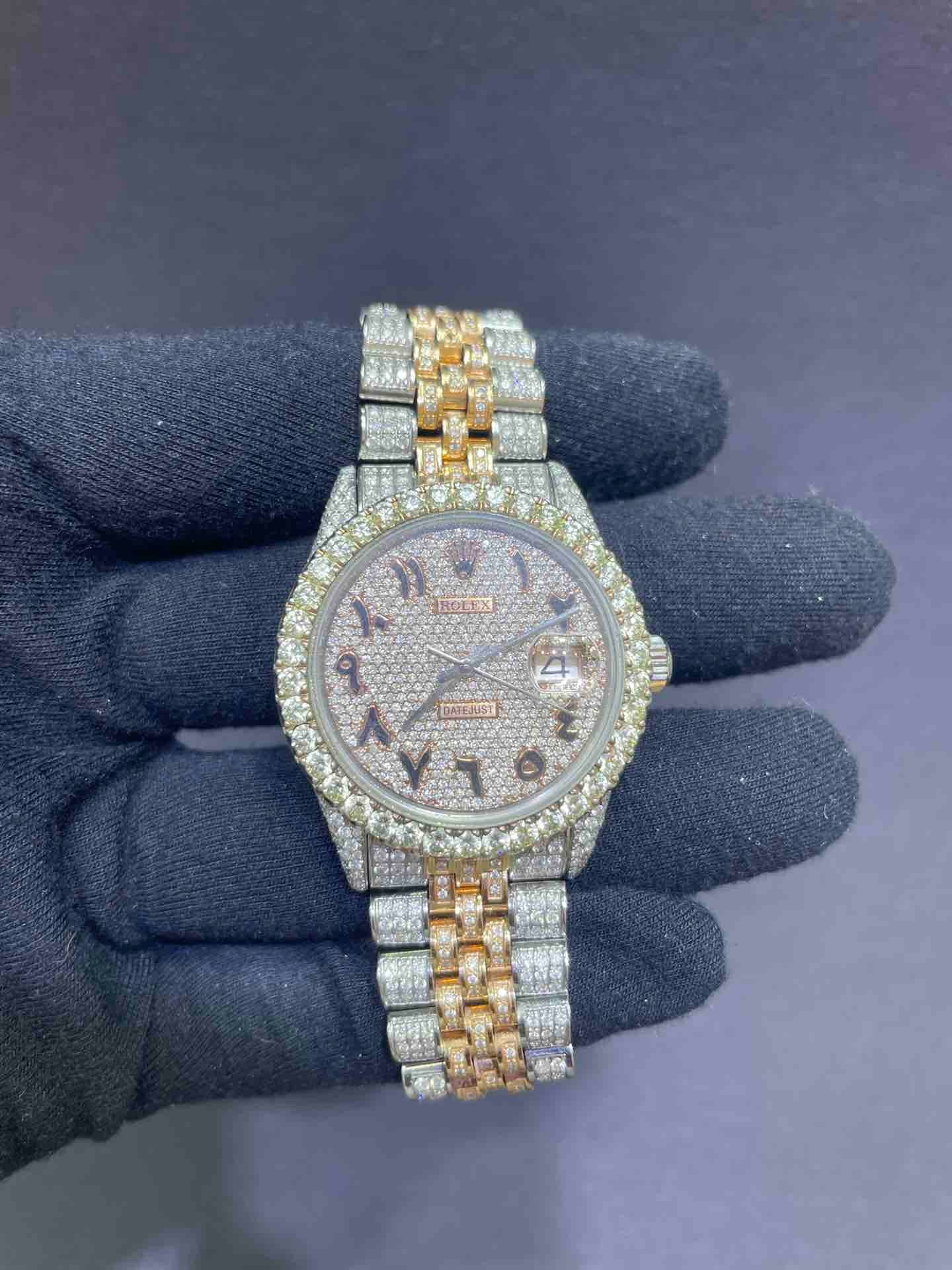 bust down rolex arabic