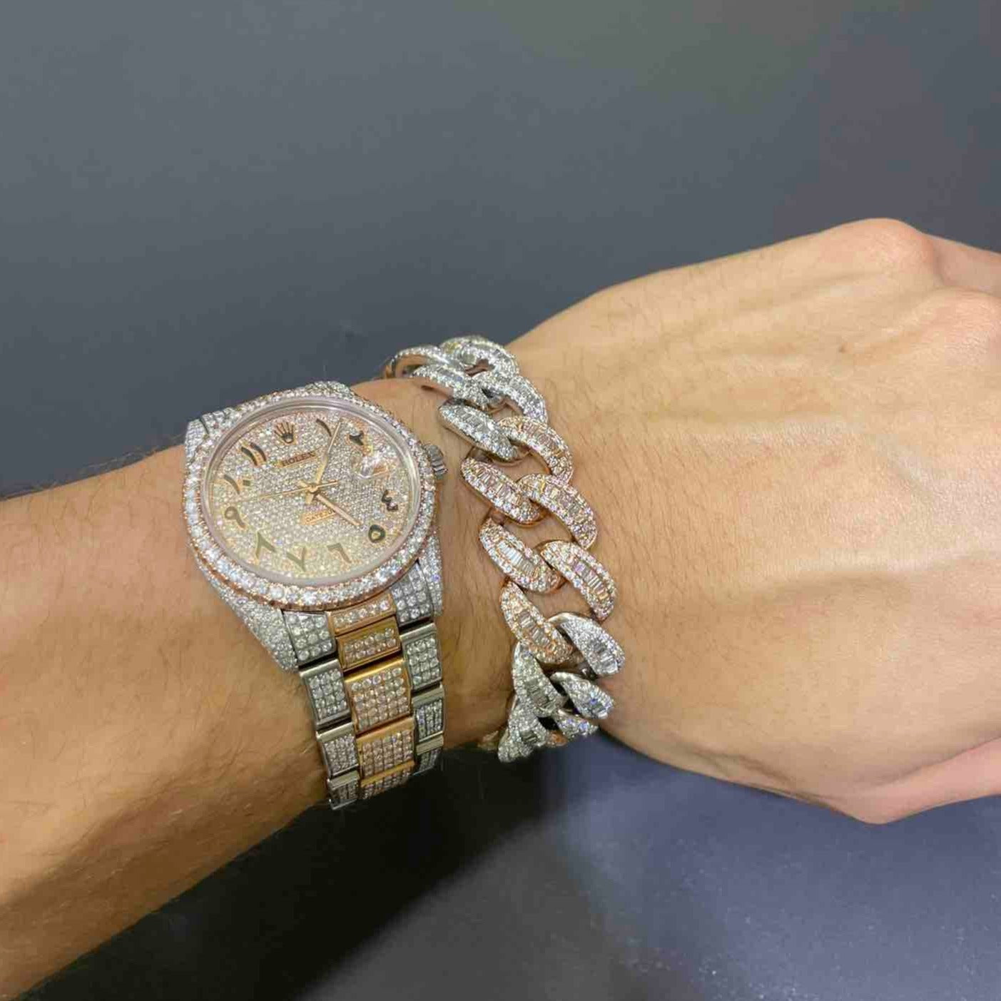 Iced Out Cuban Link Bracelet