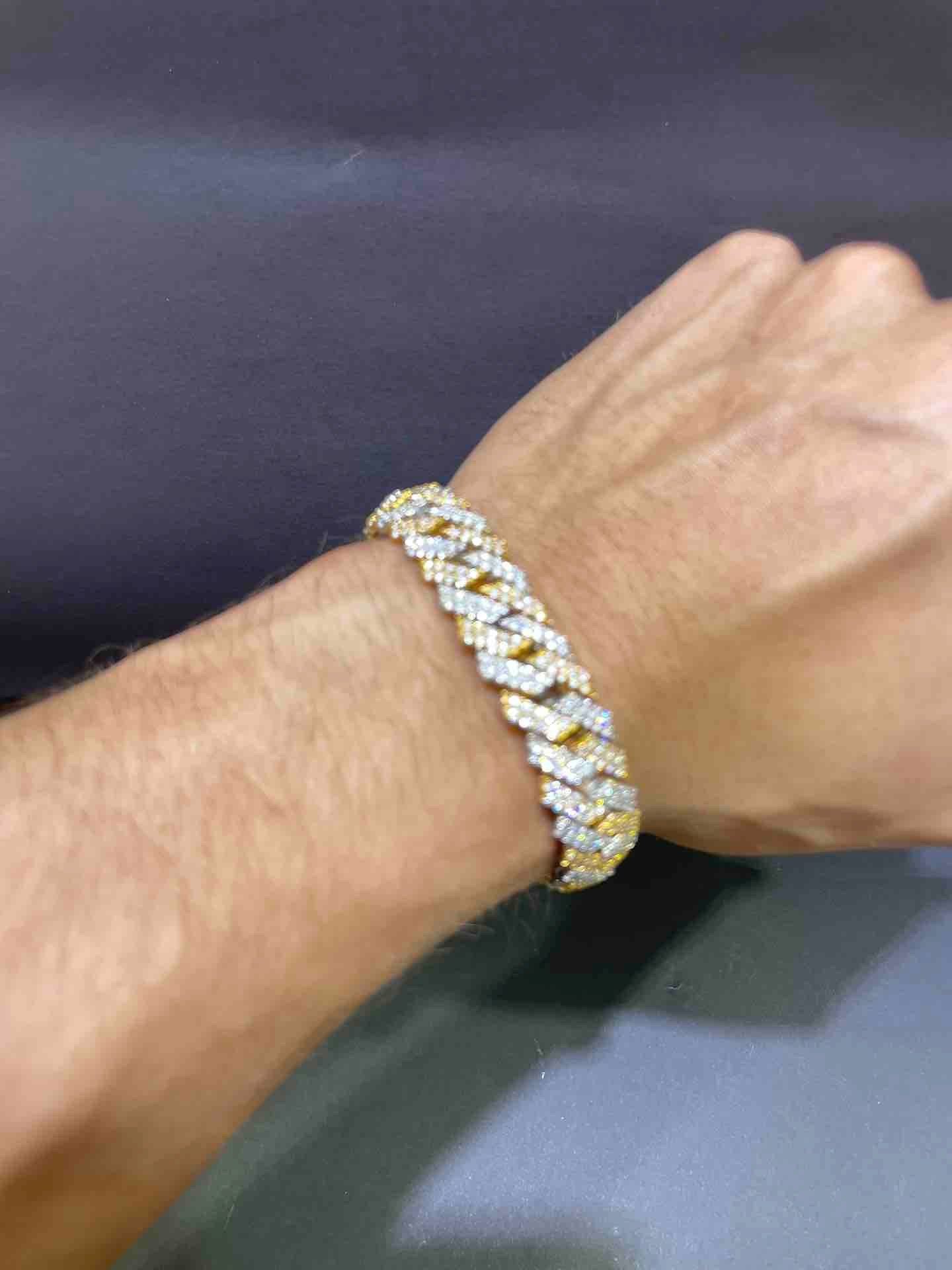 iced out bracelet vvs