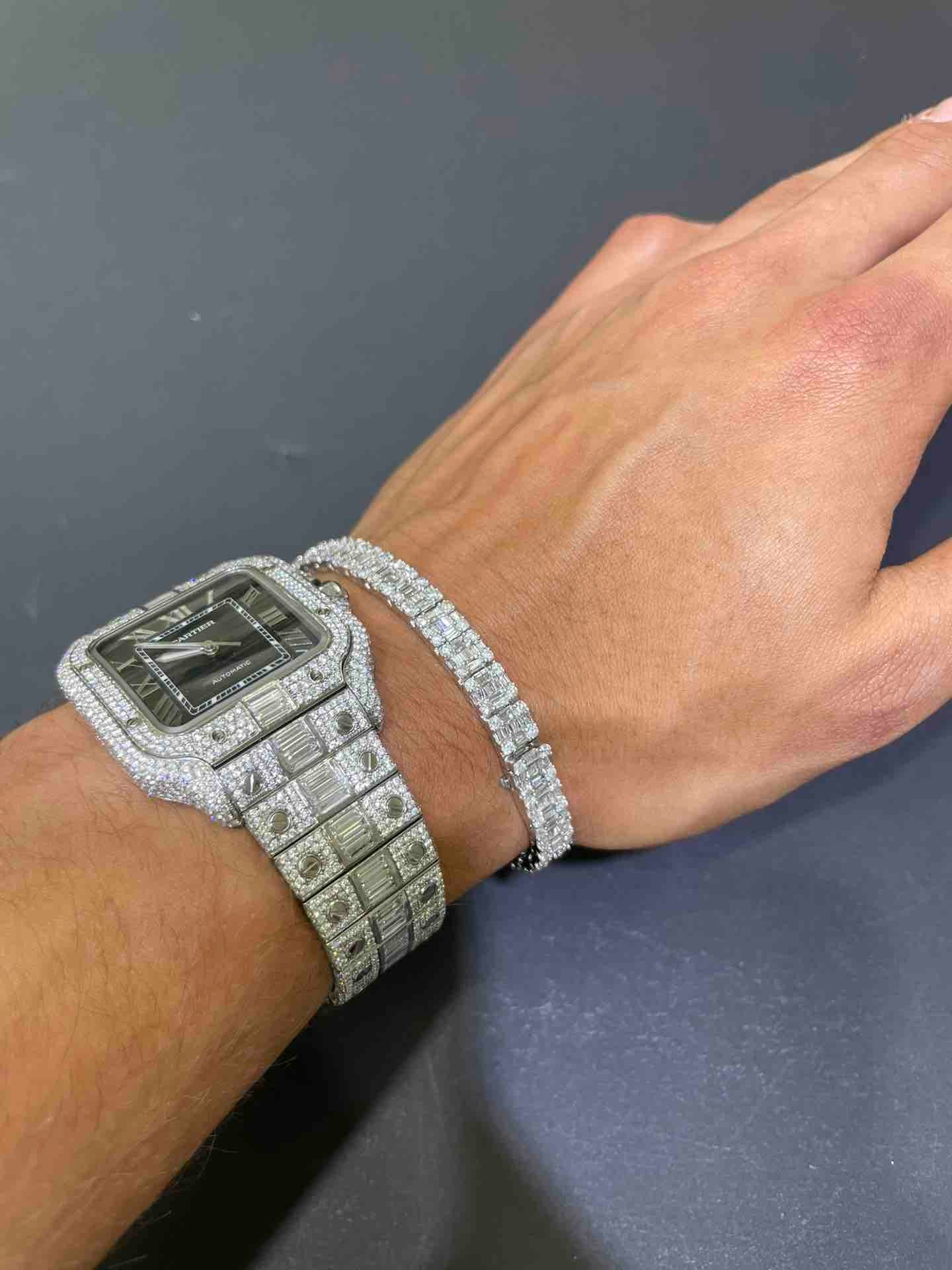 Iced Bust Down 41mm White